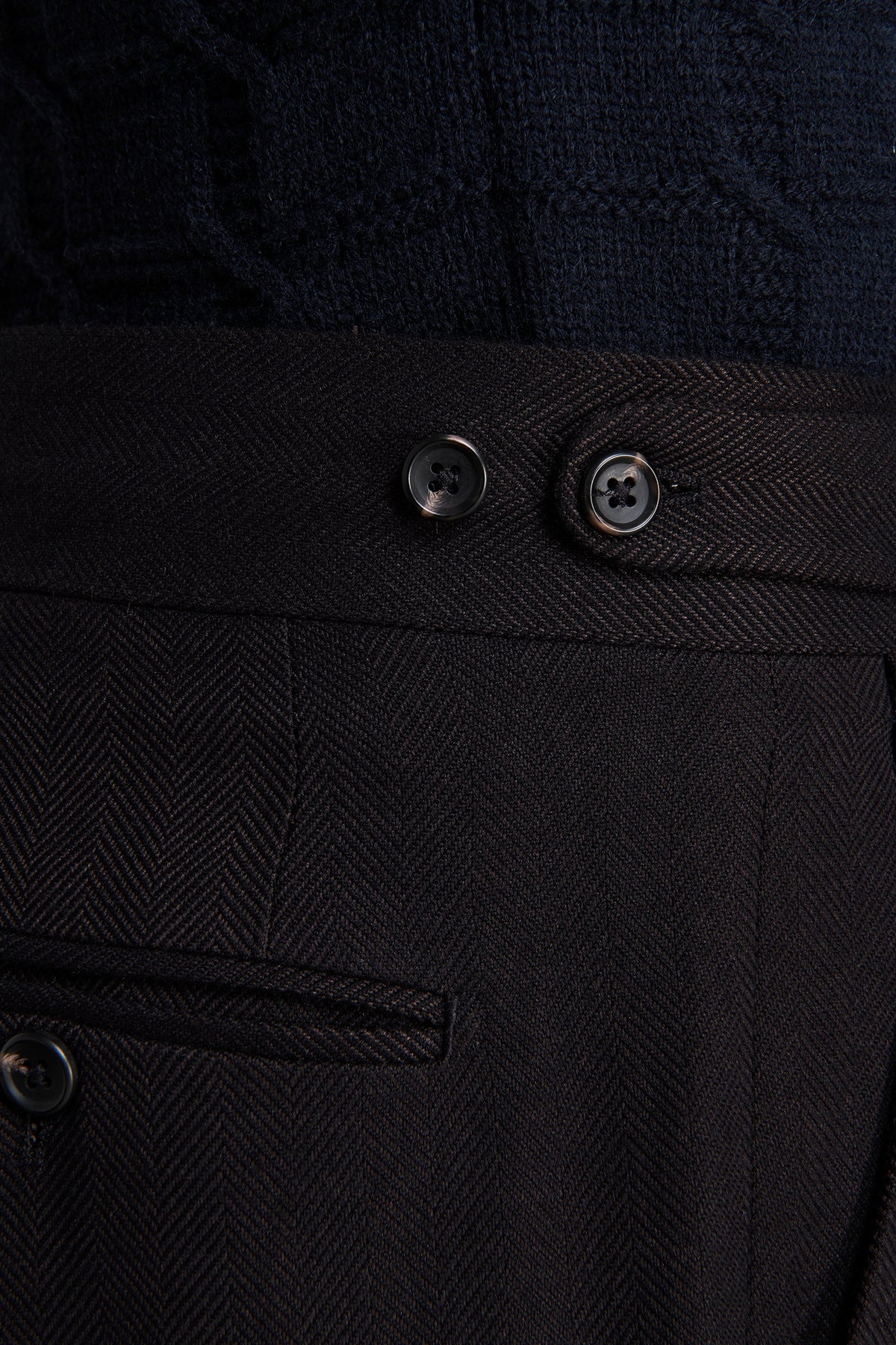 Pantaloni doppia pinces straight "Contemporary" moro