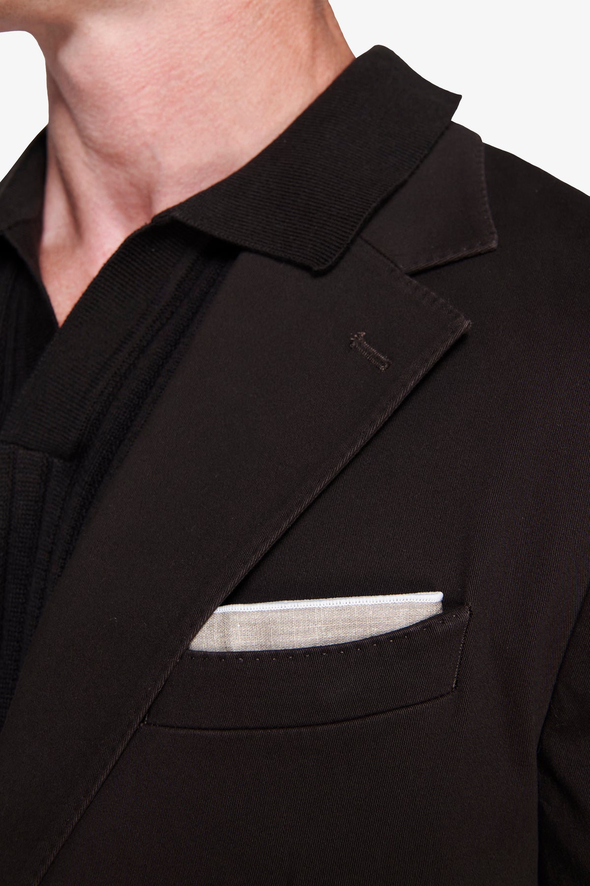 Giacca in cotone stretch moro