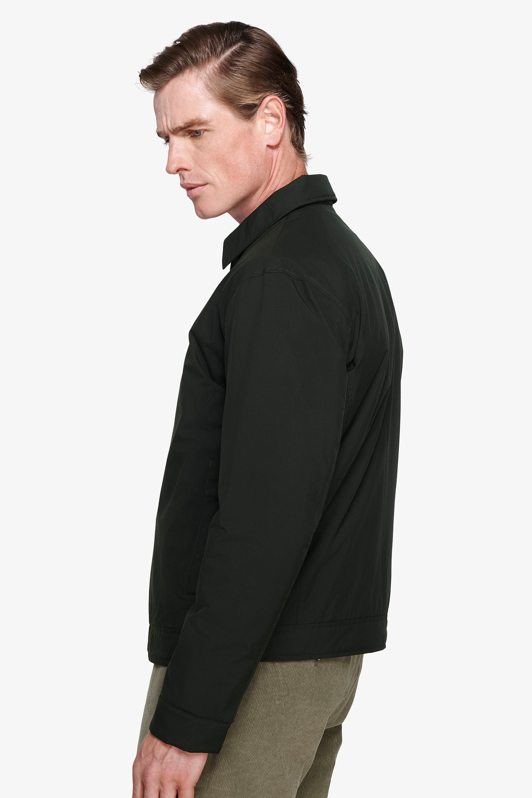 Blouson court technique vert