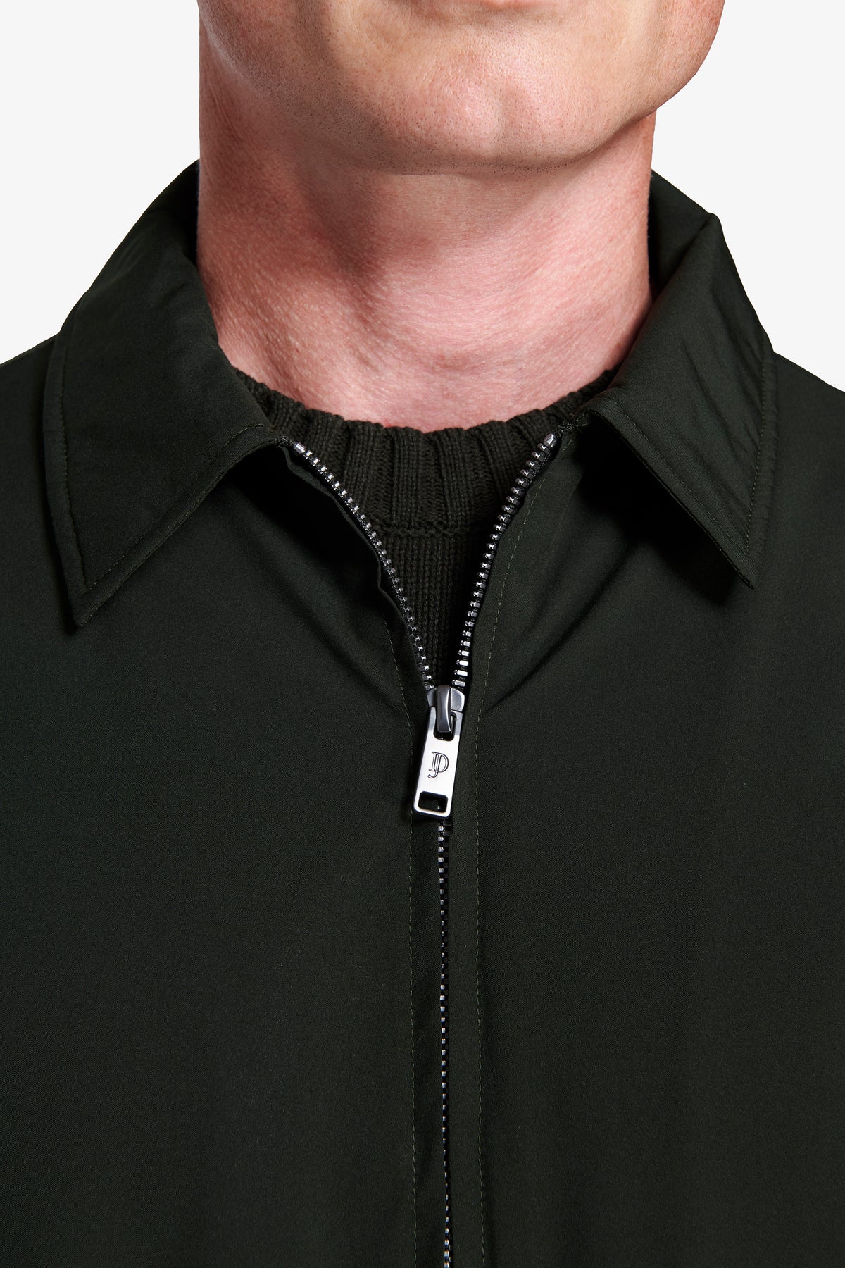 Blouson court technique vert