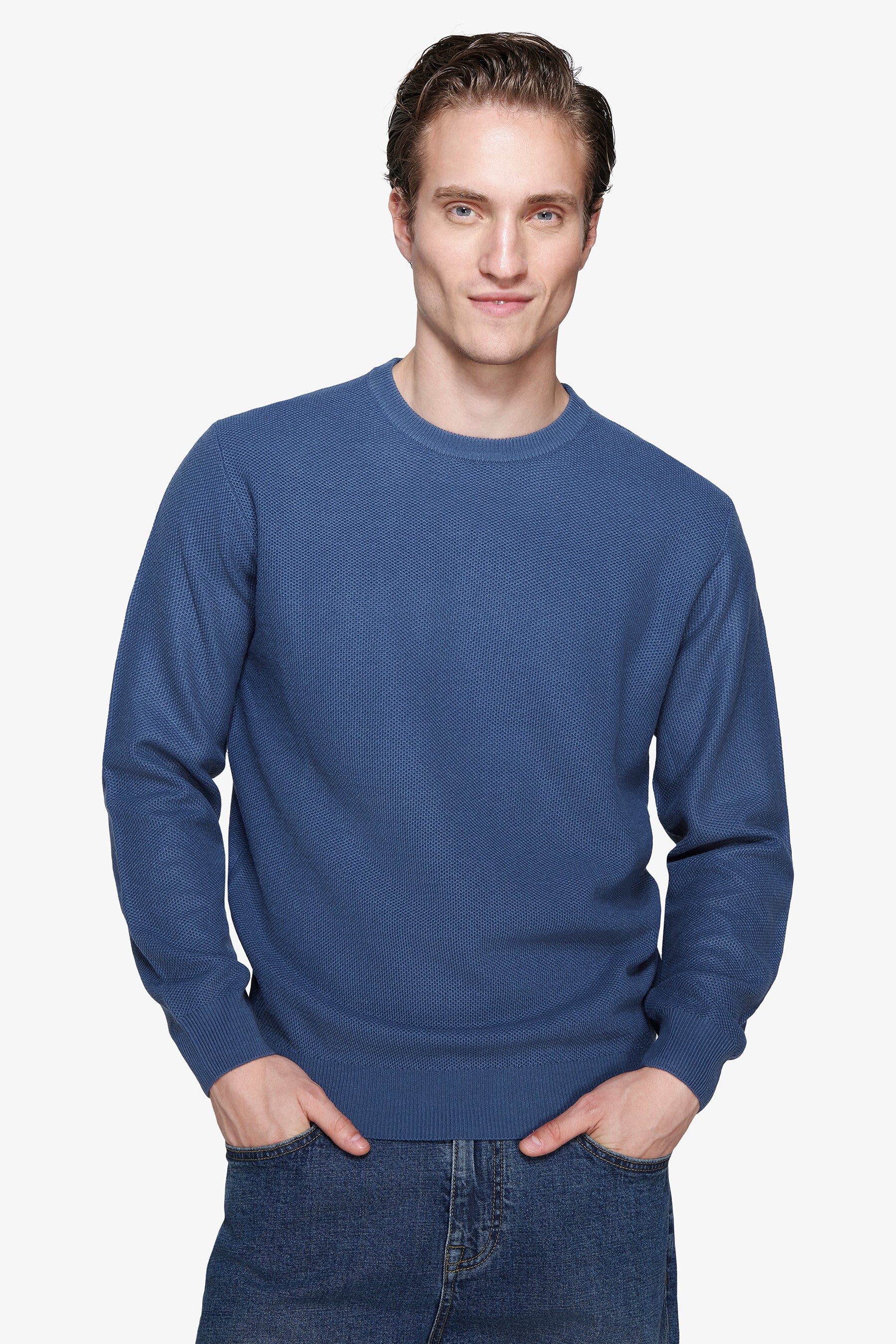 Maglia girocollo chicco di riso carta da zucchero