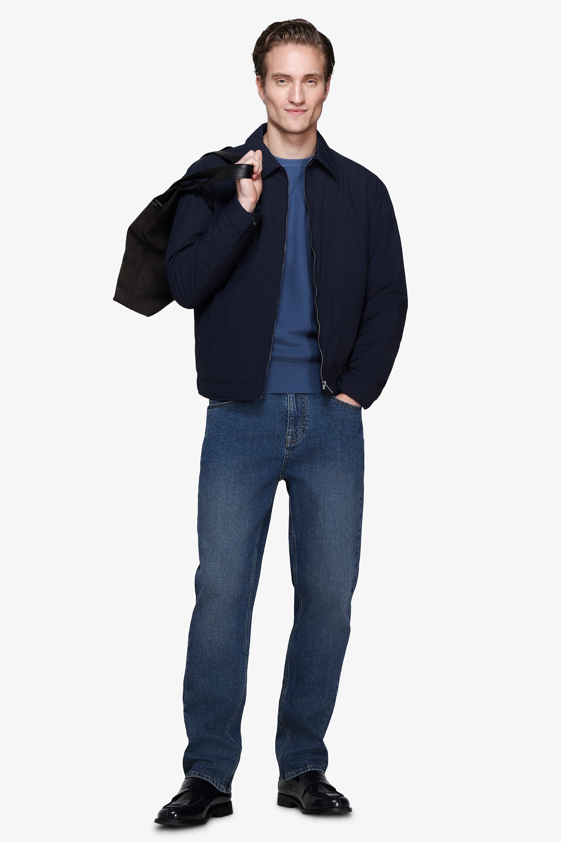 Blouson court technique vert