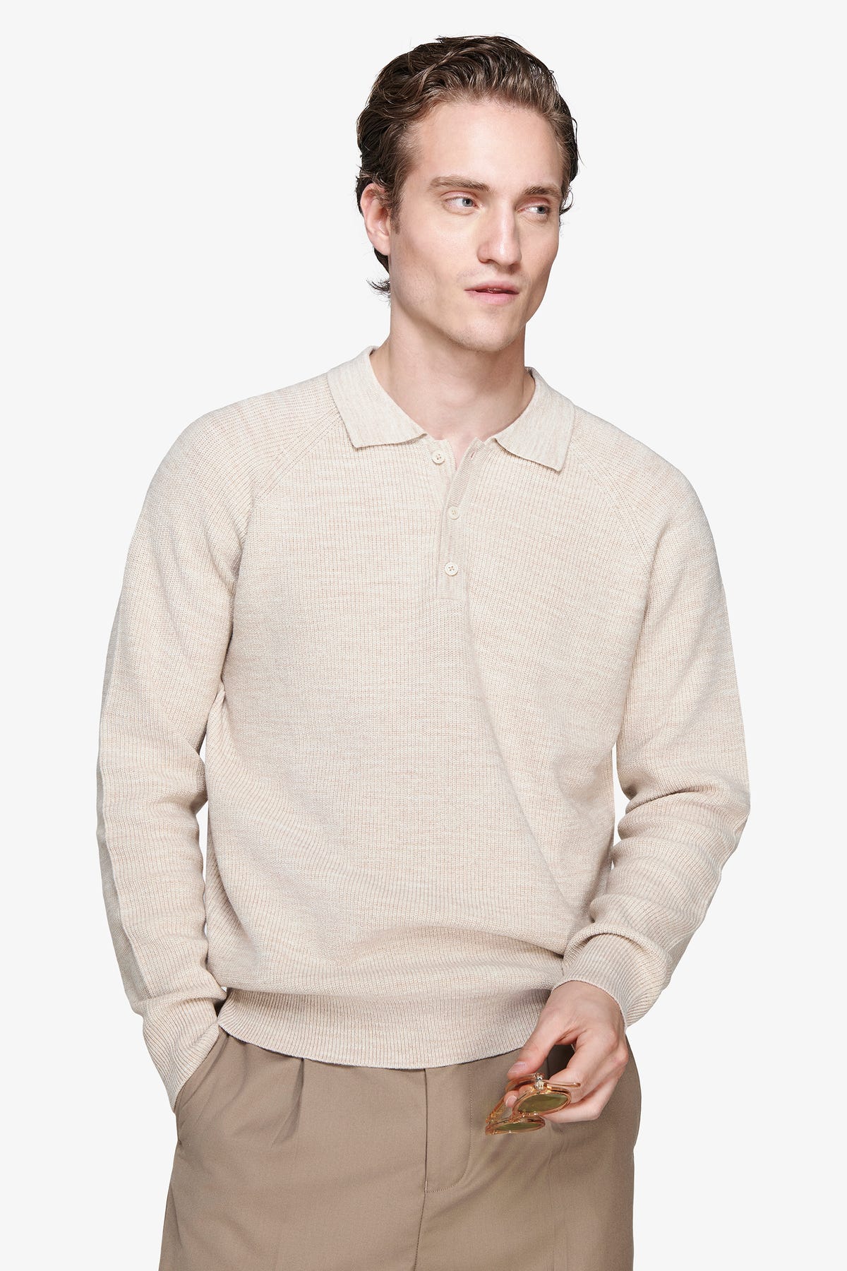 Polo in maglia costa inglese corda