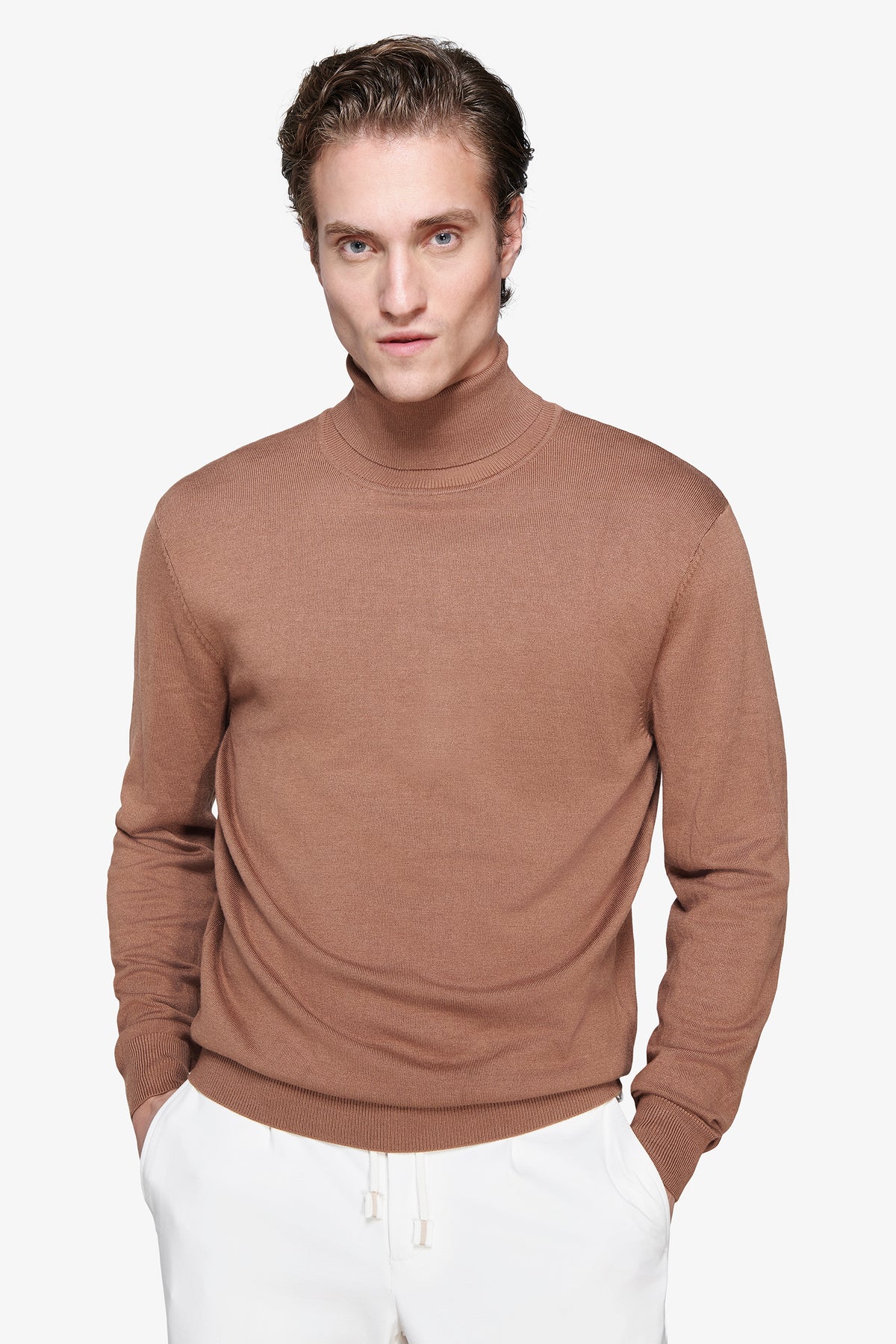 Camel basic turtleneck