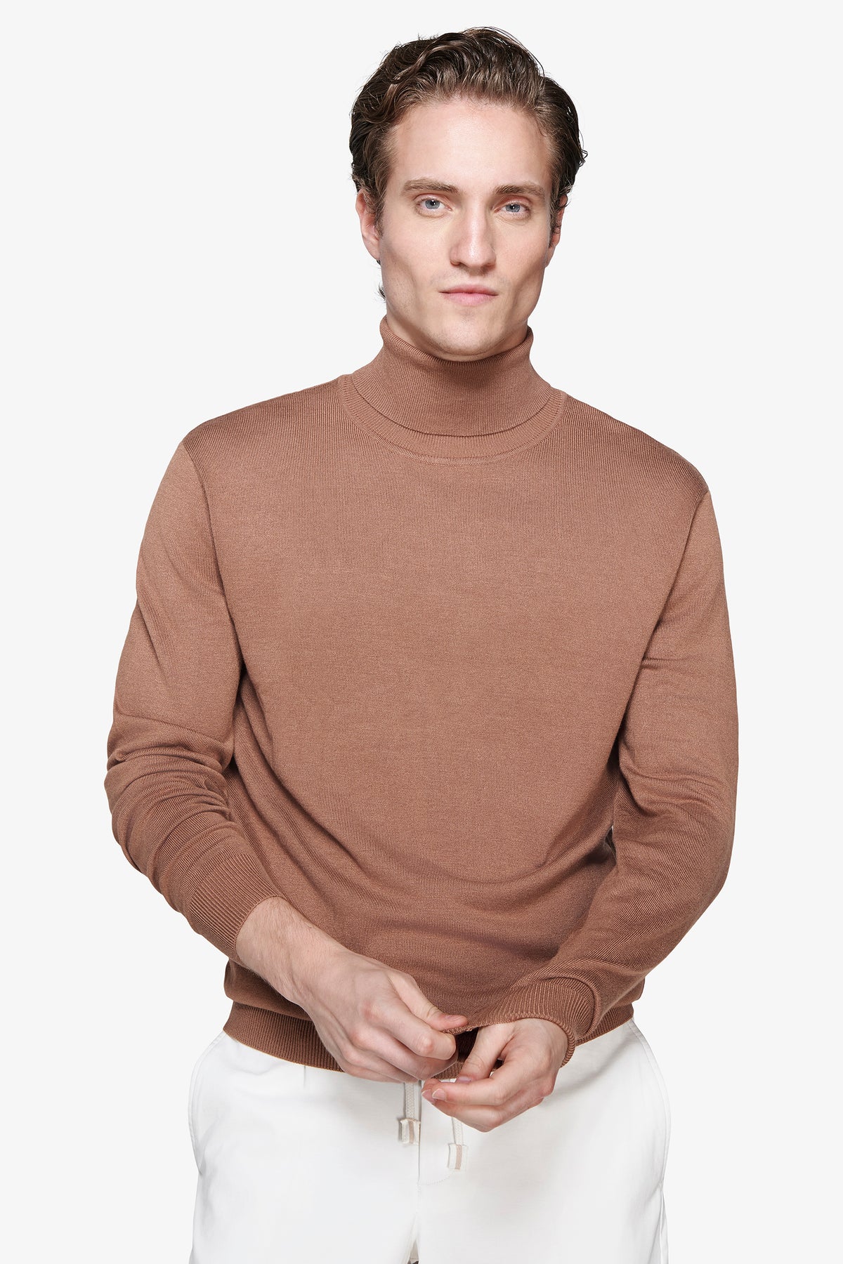 Camel basic turtleneck