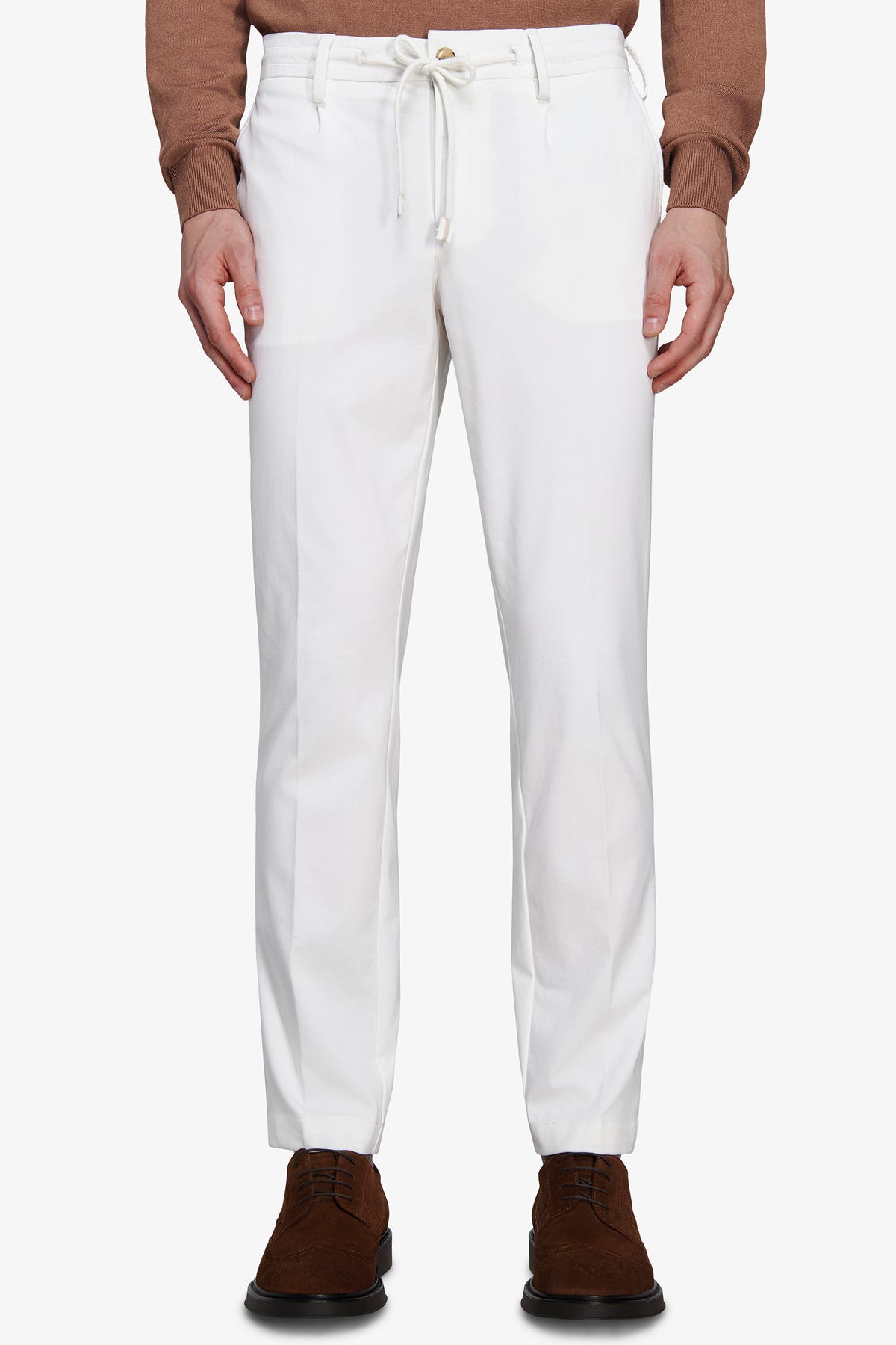Pantaloni jersey panna