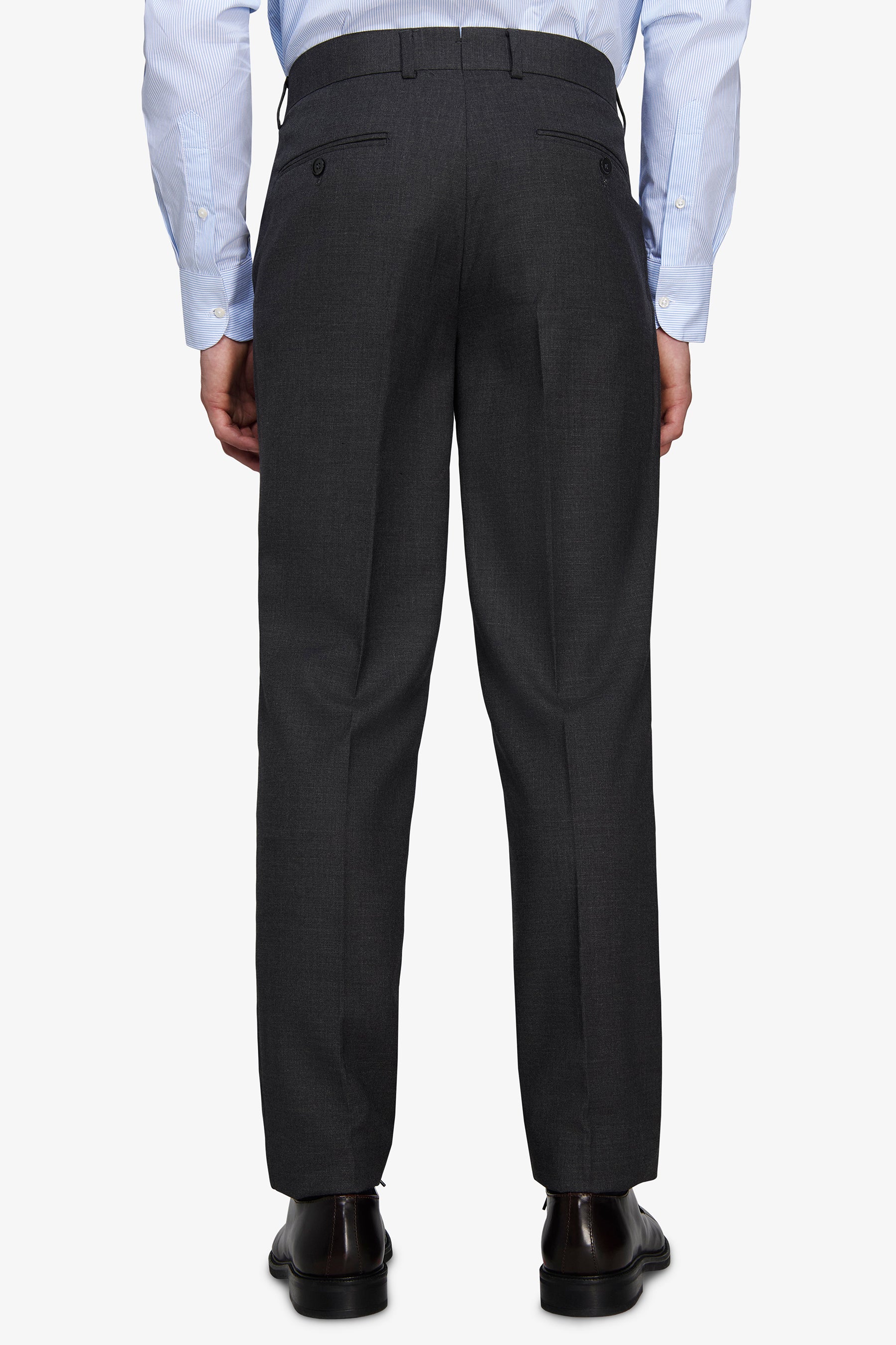 Pantaloni in grisaglia regular fit verde
