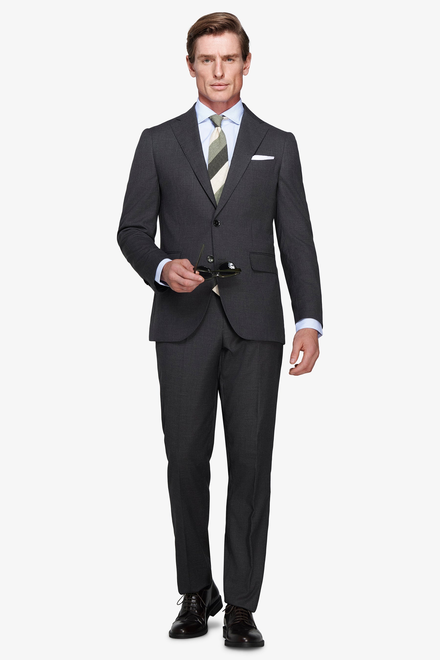 Giacca in grisaglia regular fit verde