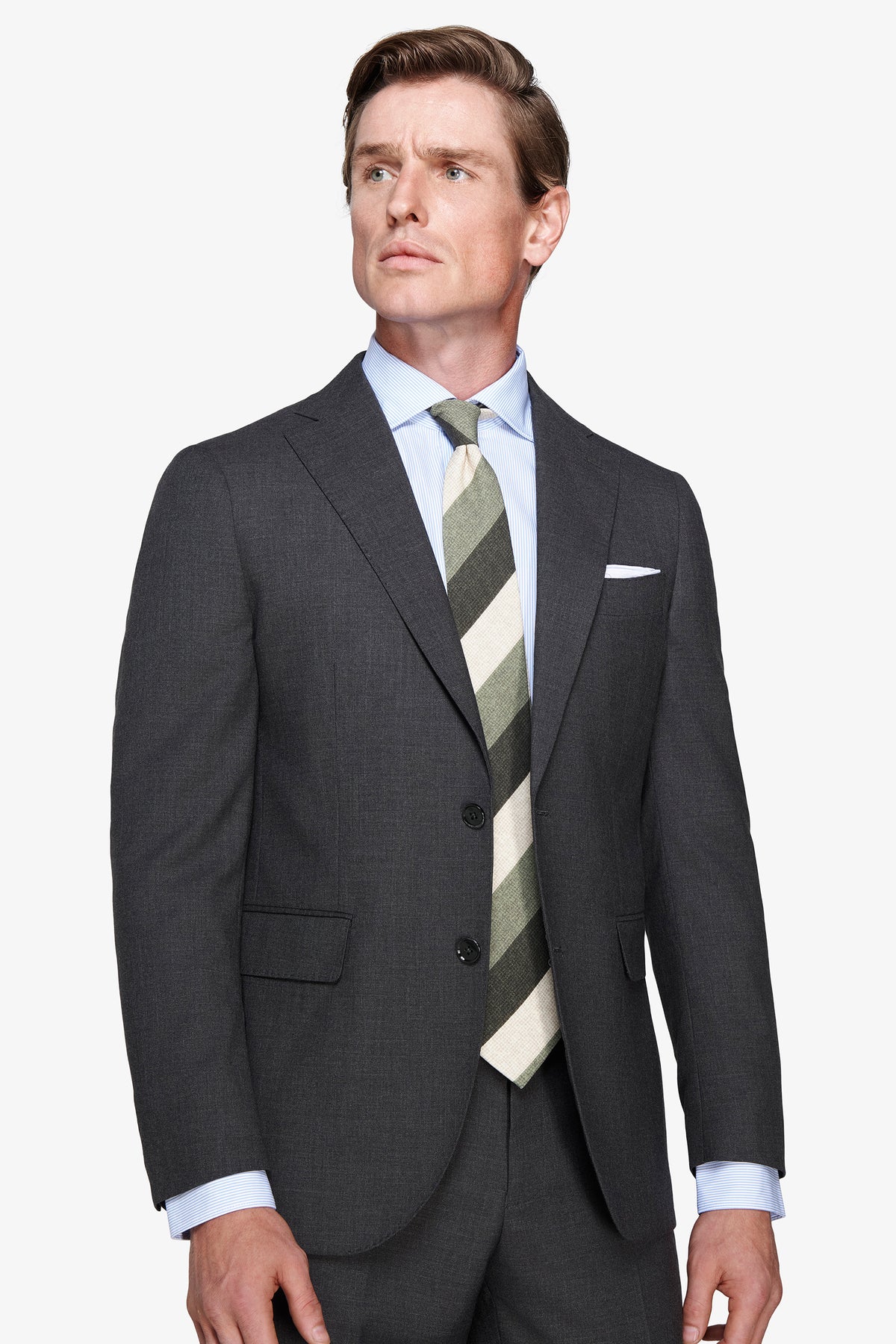 Giacca in grisaglia regular fit verde