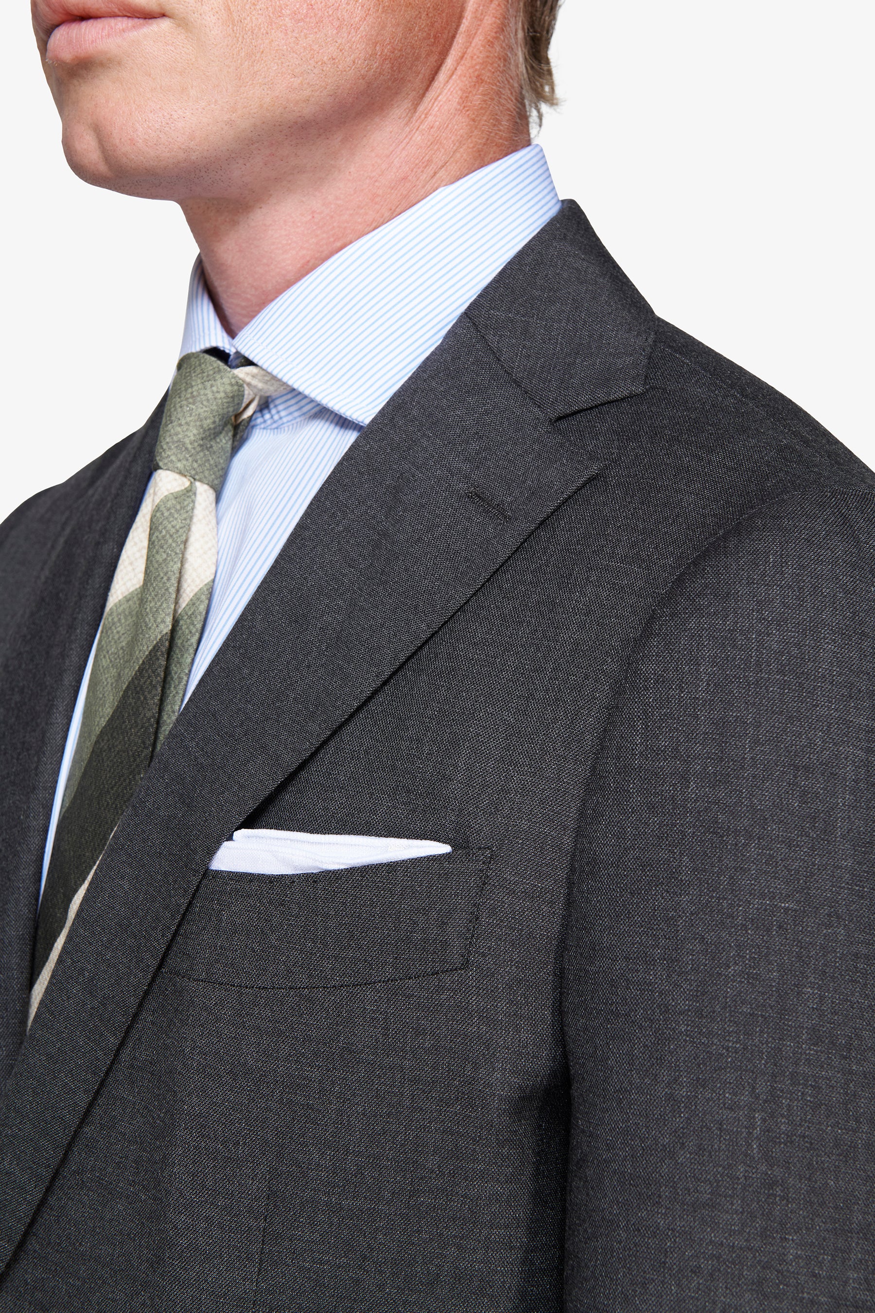 Giacca in grisaglia regular fit verde