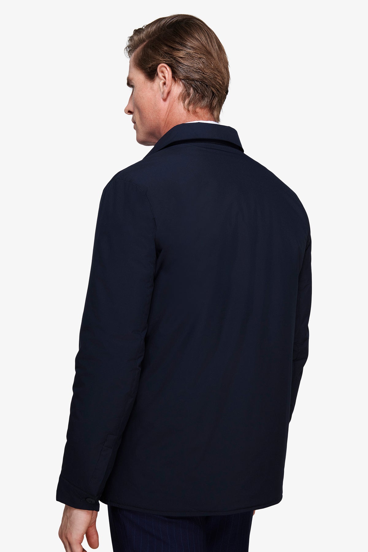Trench corto blu