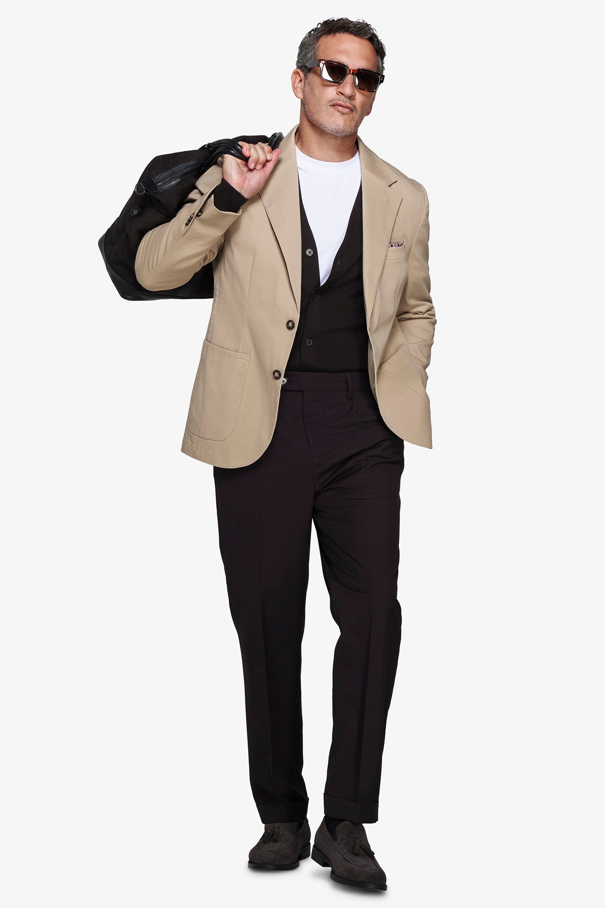 Giacca in cotone stretch corda