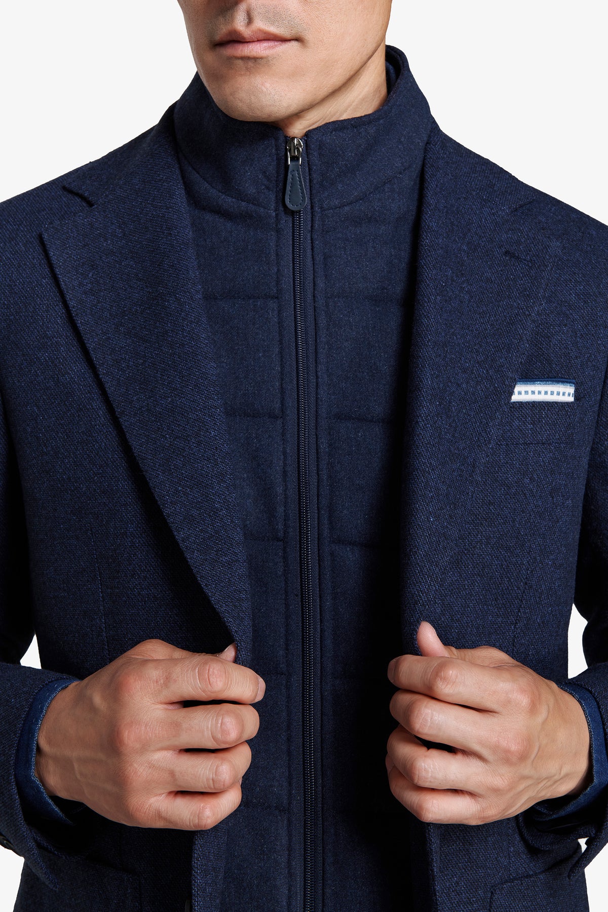 Giacca pettorina blu