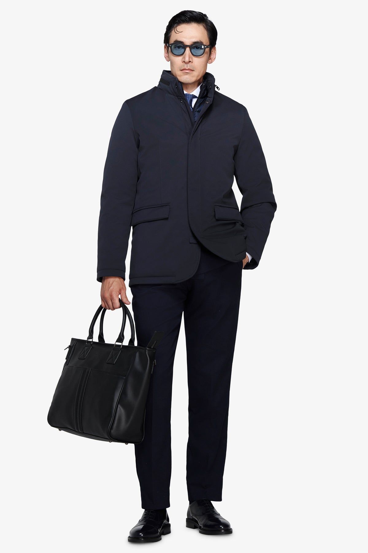 Field jacket tecnica blu