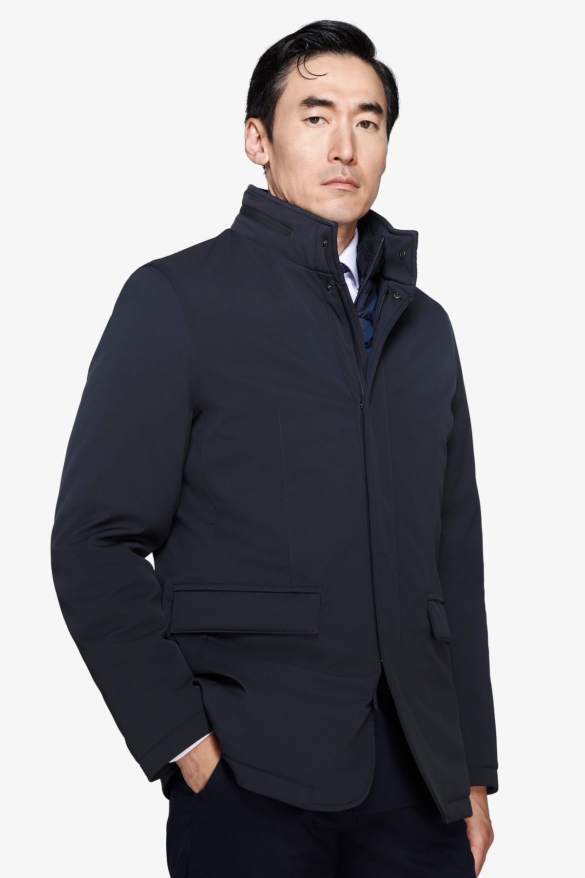 Field jacket tecnica blu