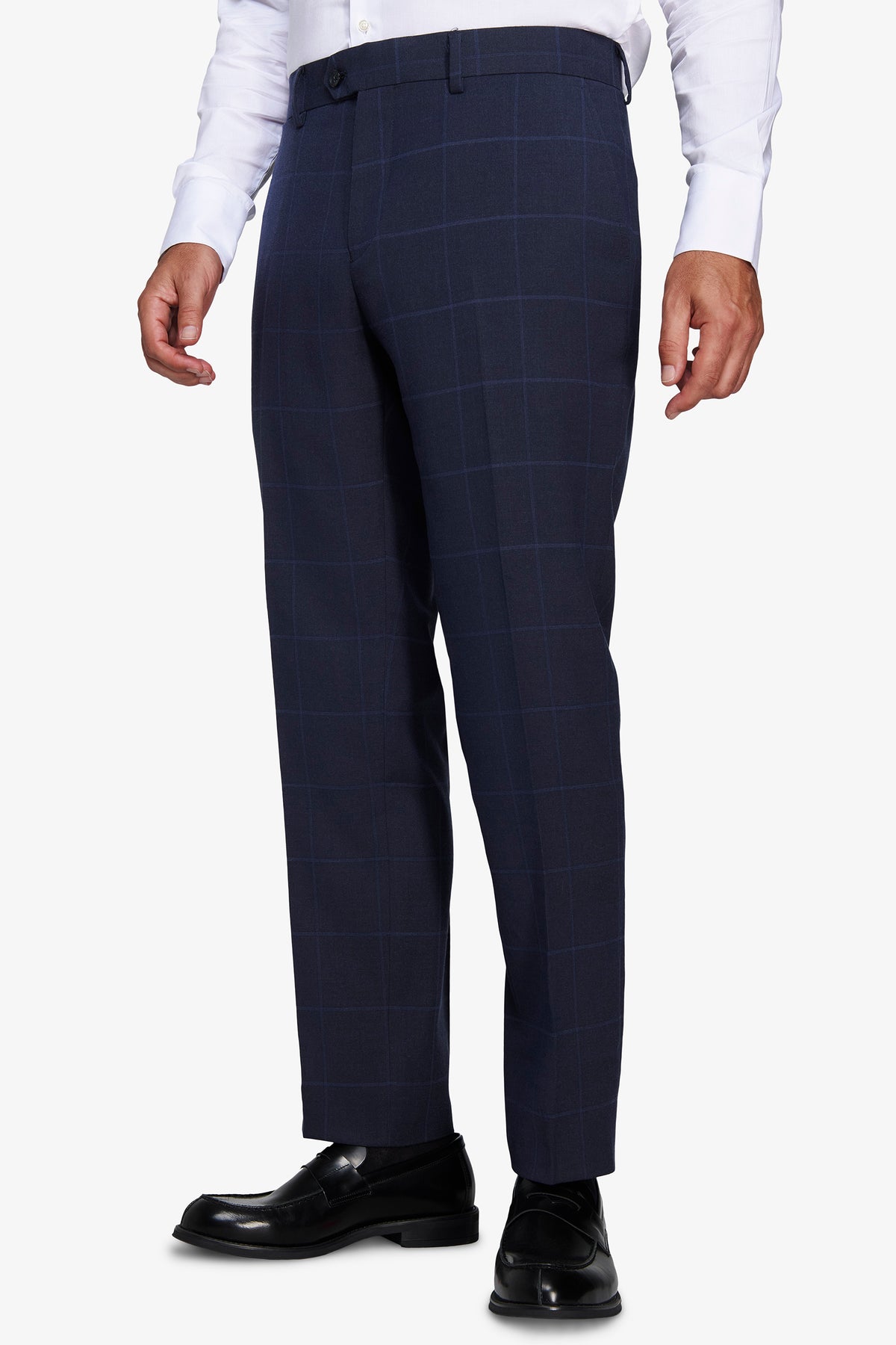 Pantaloni finestrati regular blu
