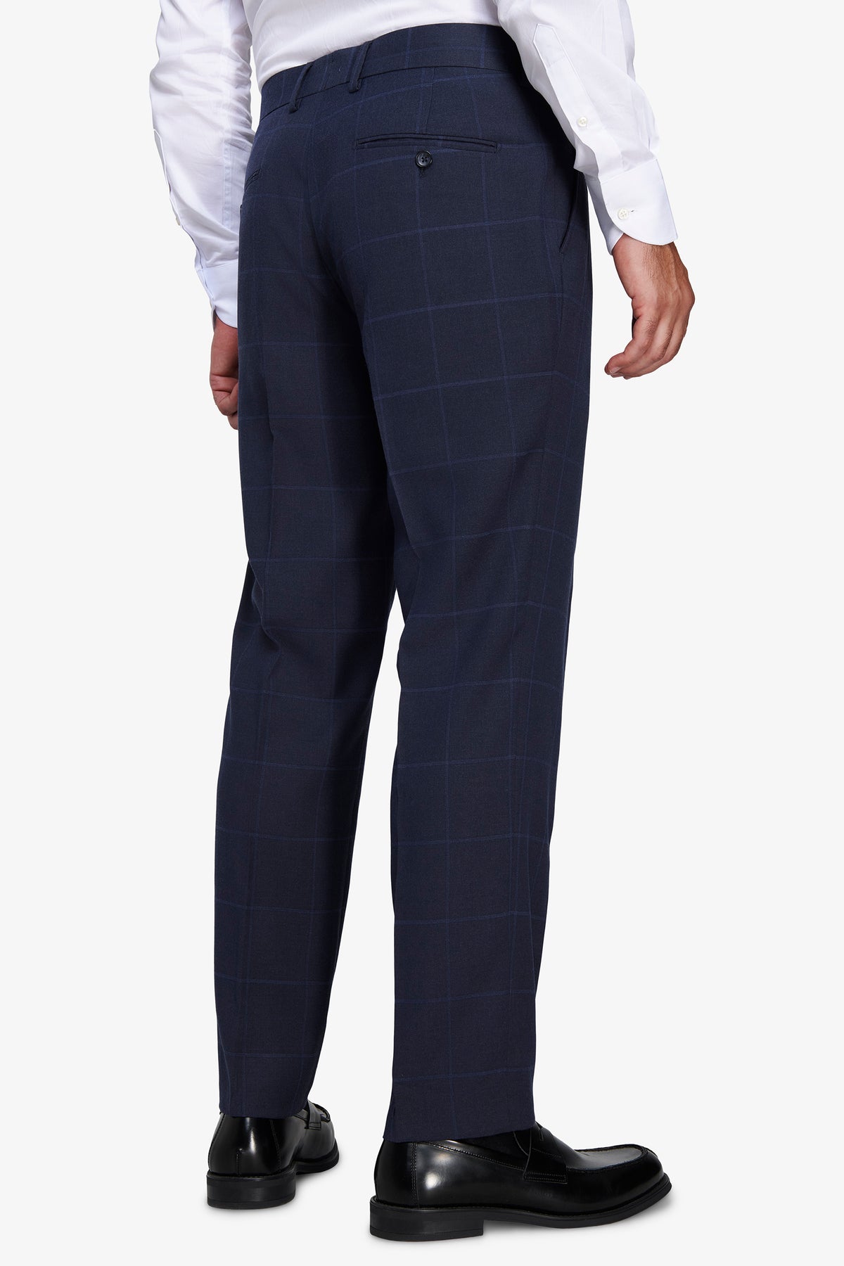 Pantaloni finestrati regular blu
