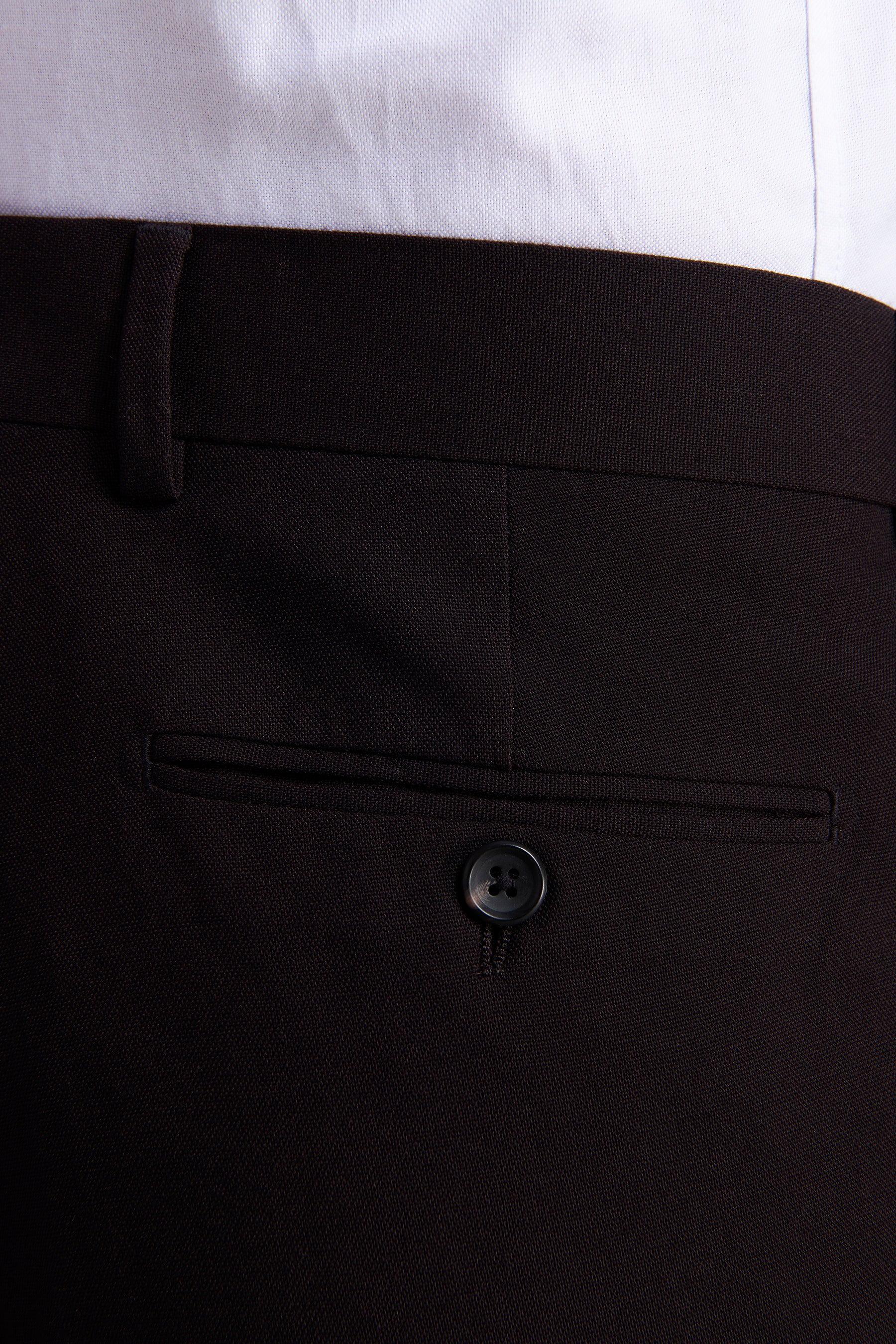 Pantaloni tela straight moro