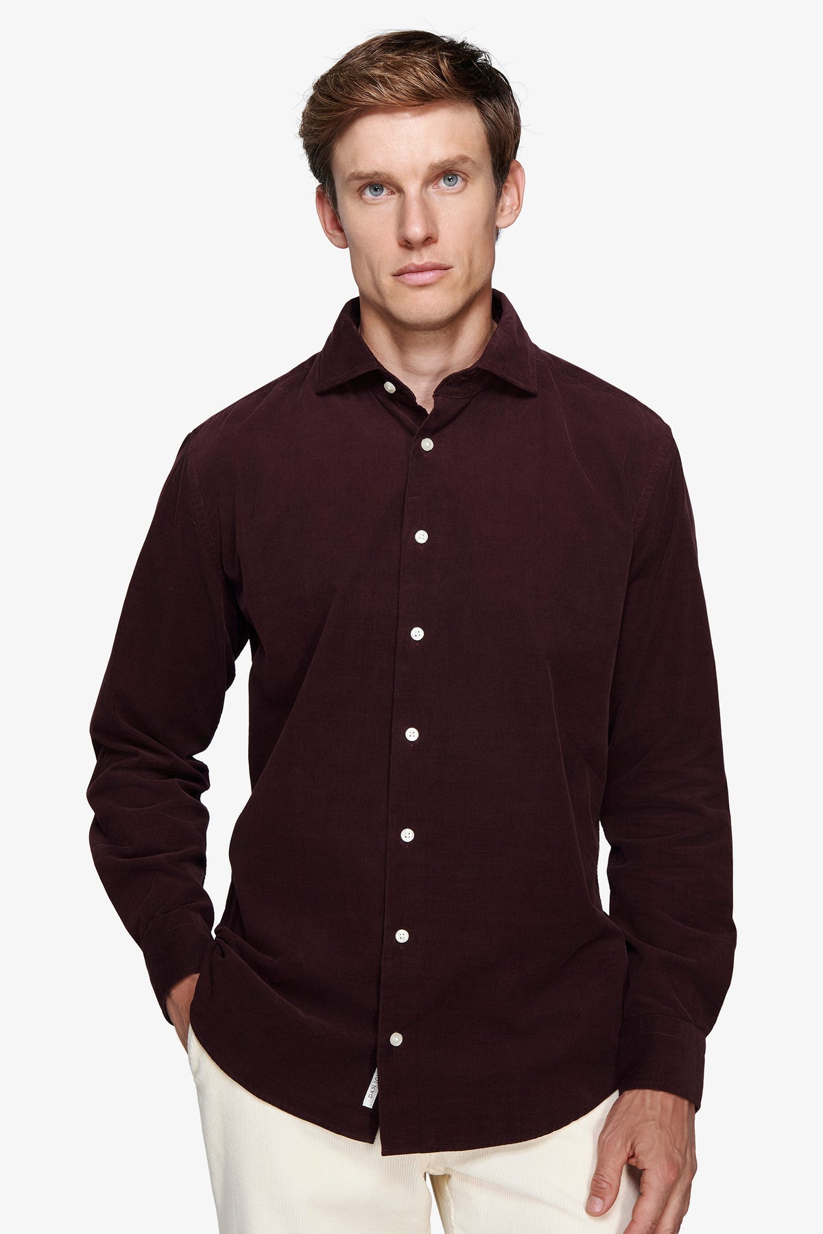 Camicia velluto millerighe leisure bordeaux