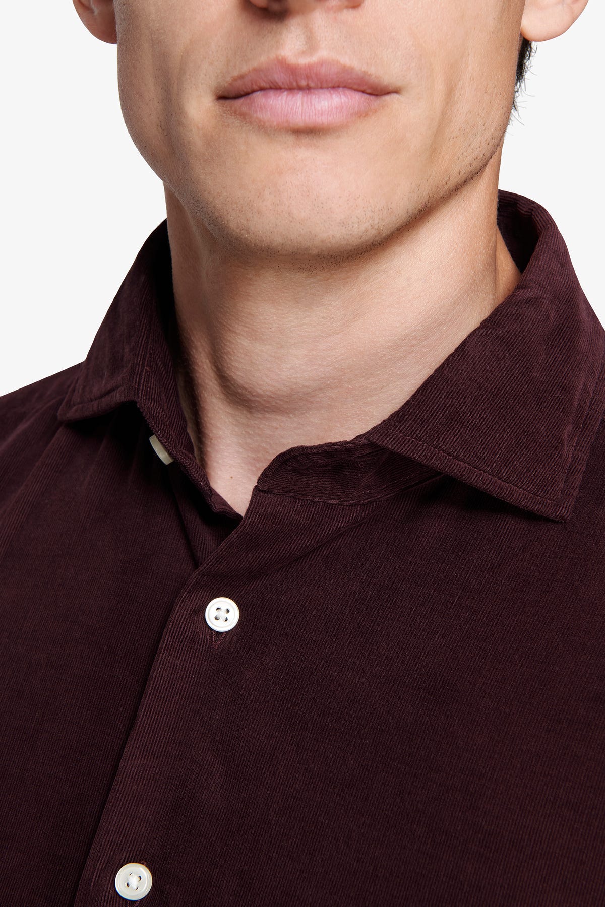 Camicia velluto millerighe leisure bordeaux