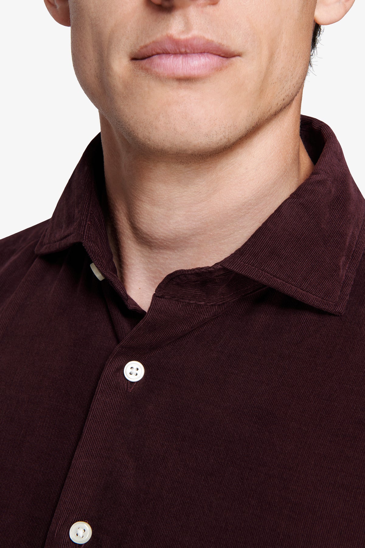 Camicia velluto millerighe leisure bordeaux