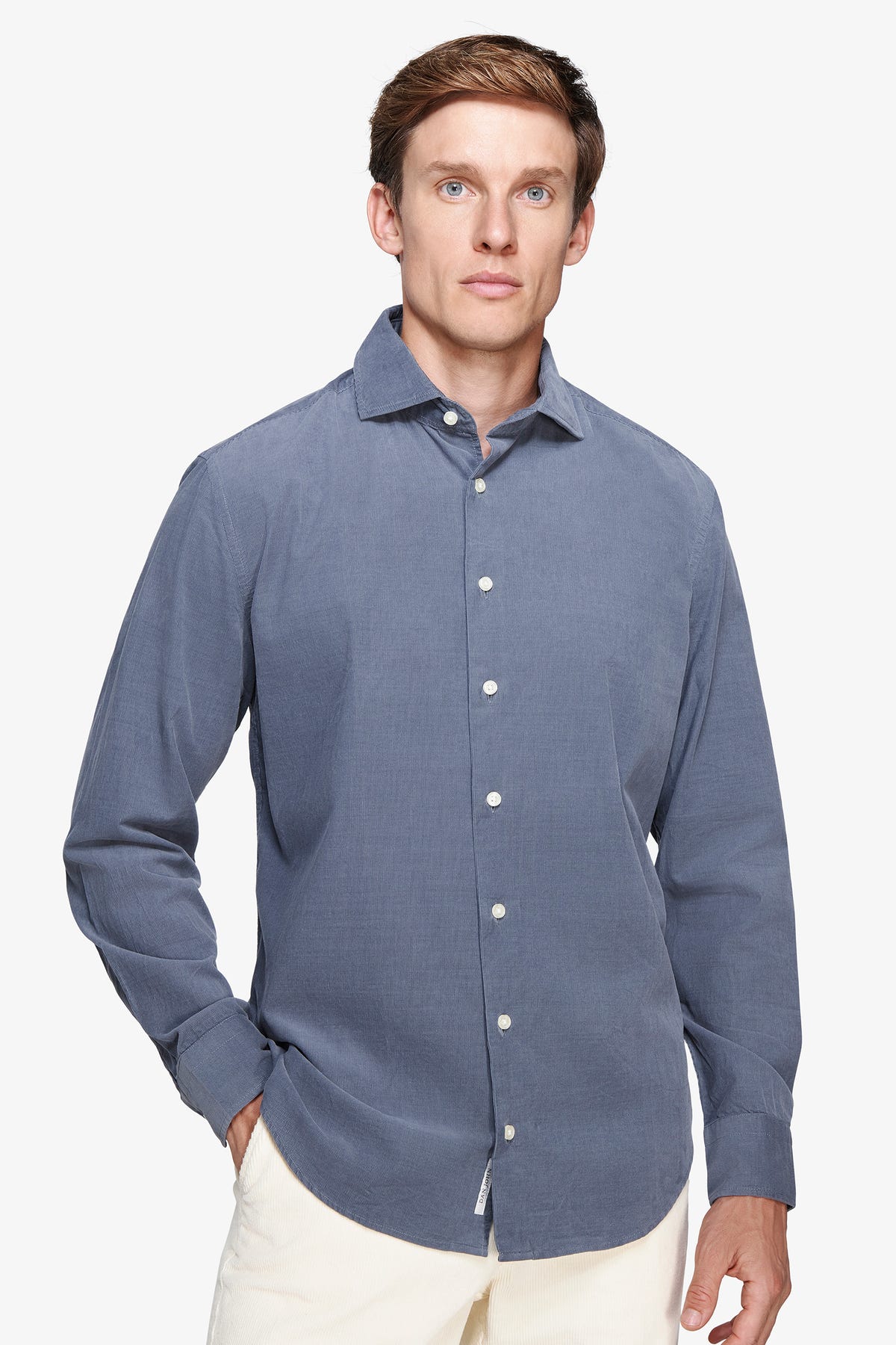 Camicia velluto millerighe leisure carta da zucchero