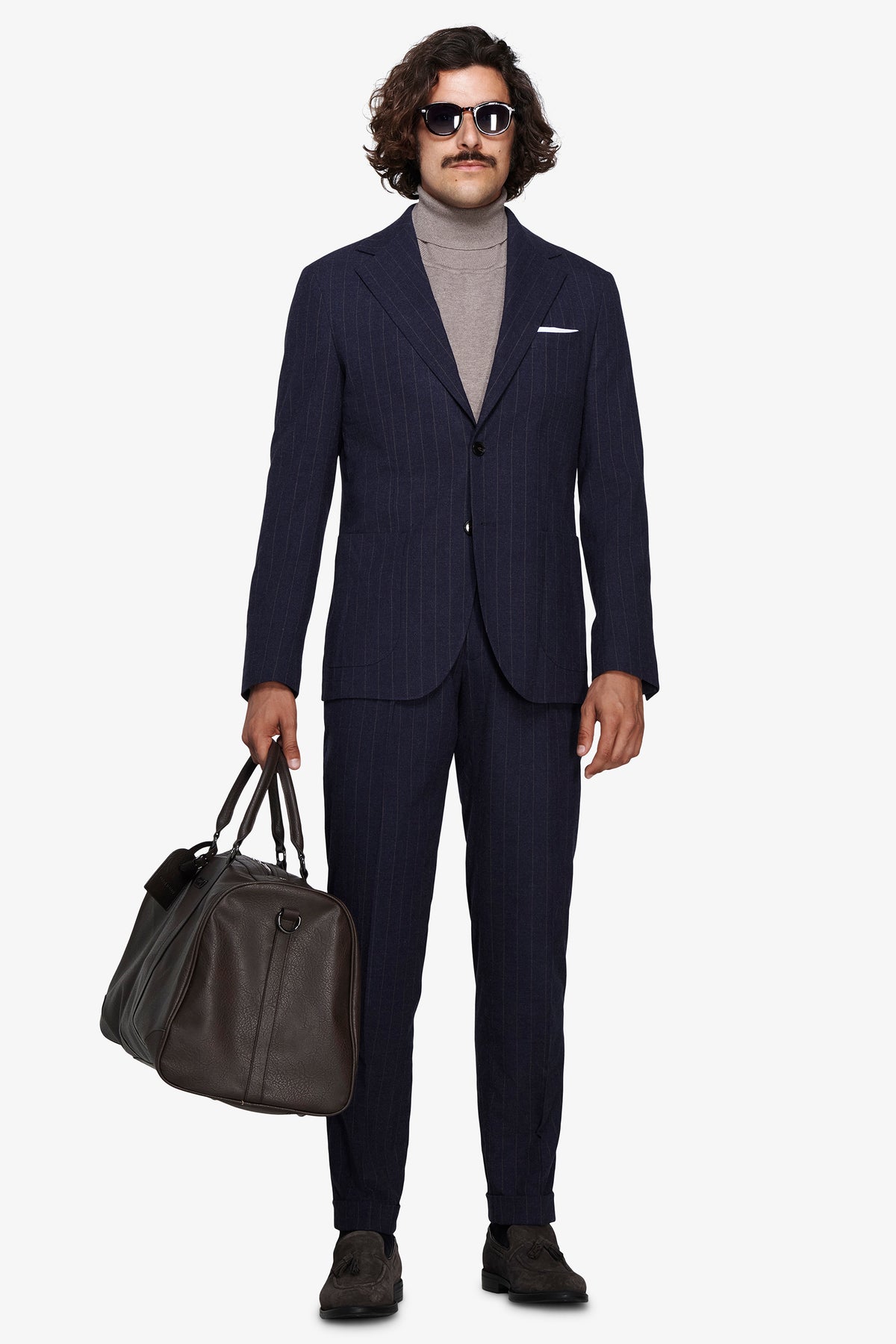 Giacca gessata "Contemporary" blu