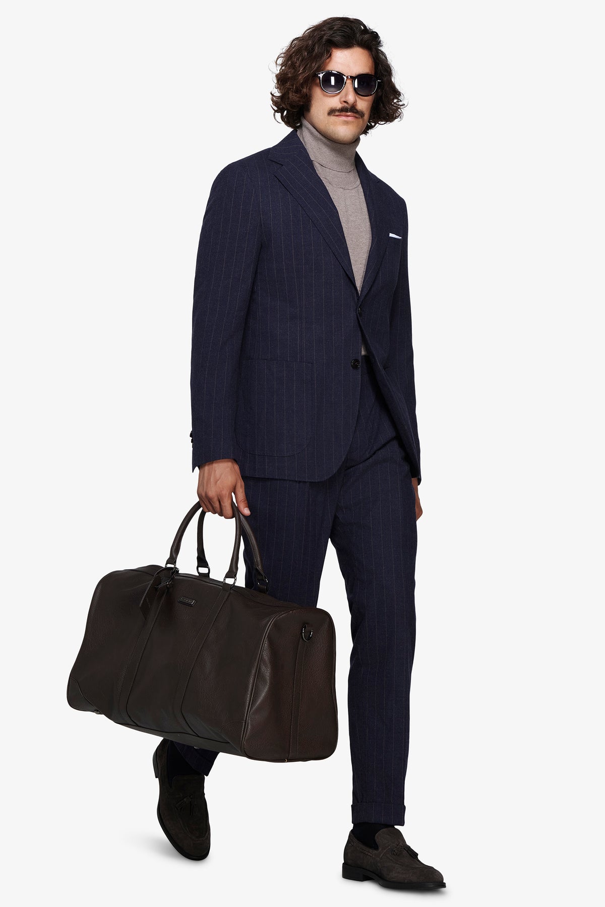 Giacca gessata "Contemporary" blu