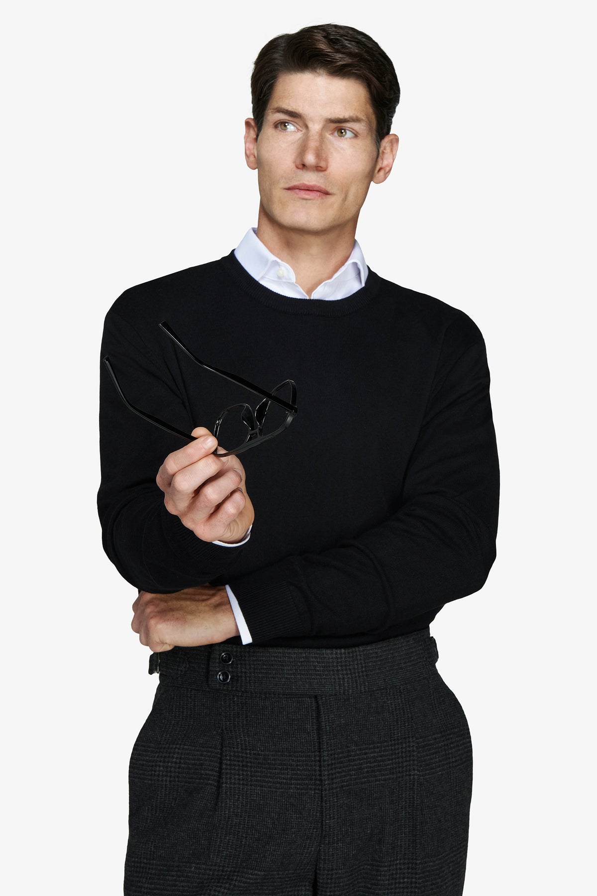 Maglia girocollo basic nero