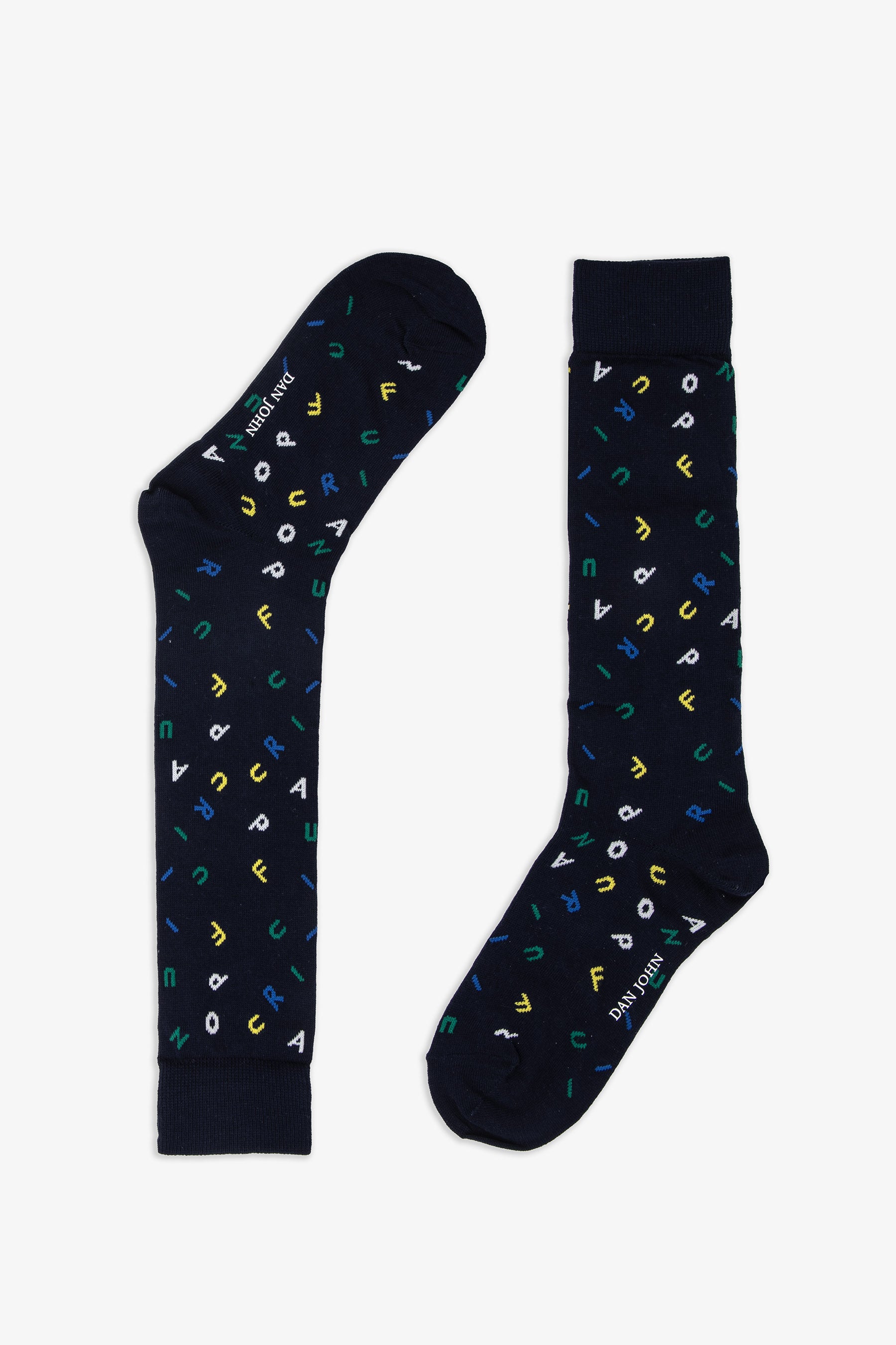 3-pack calzini multi fantasia blu-Dan John