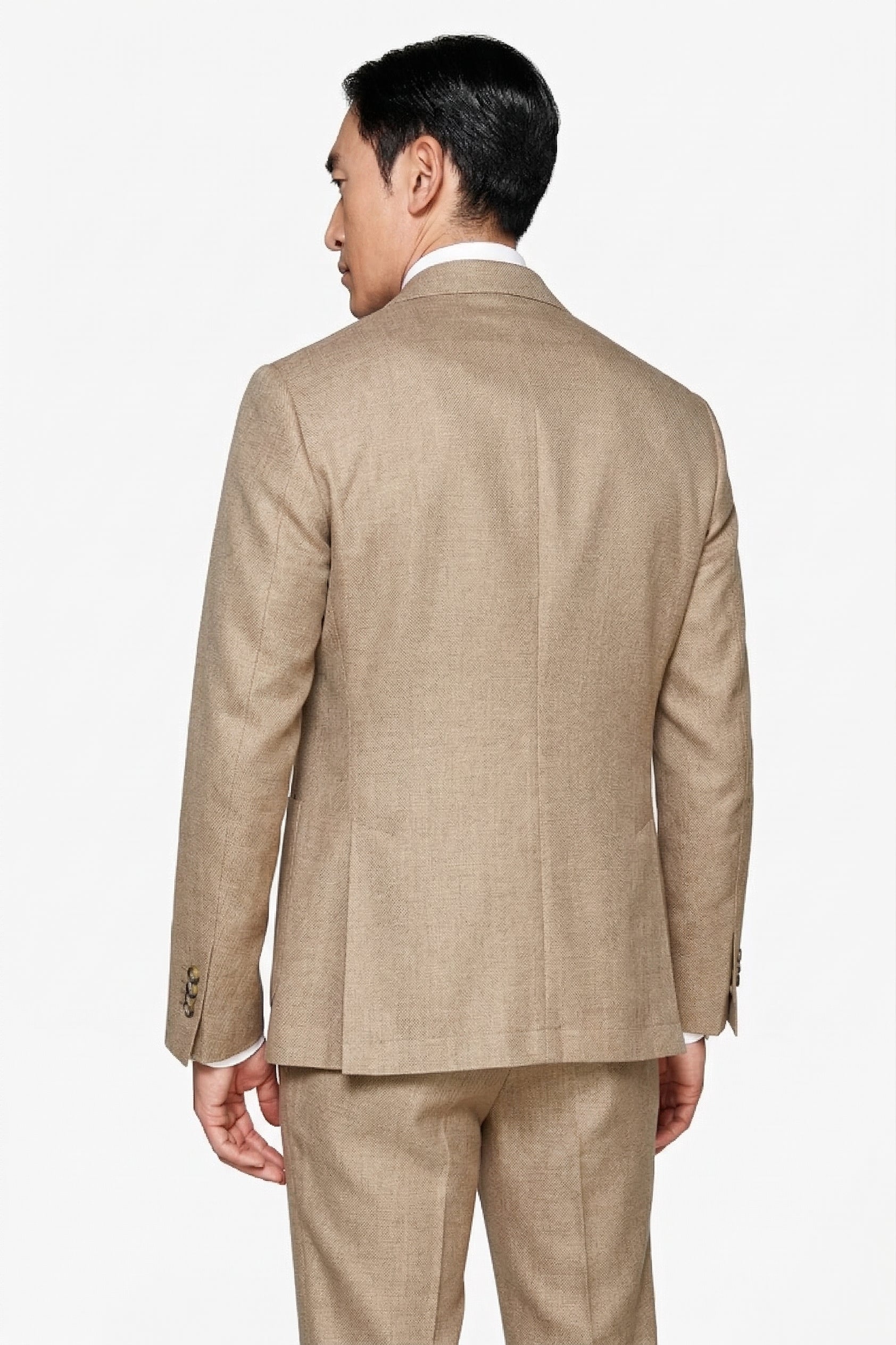 Giacca tela melange beige-Dan John