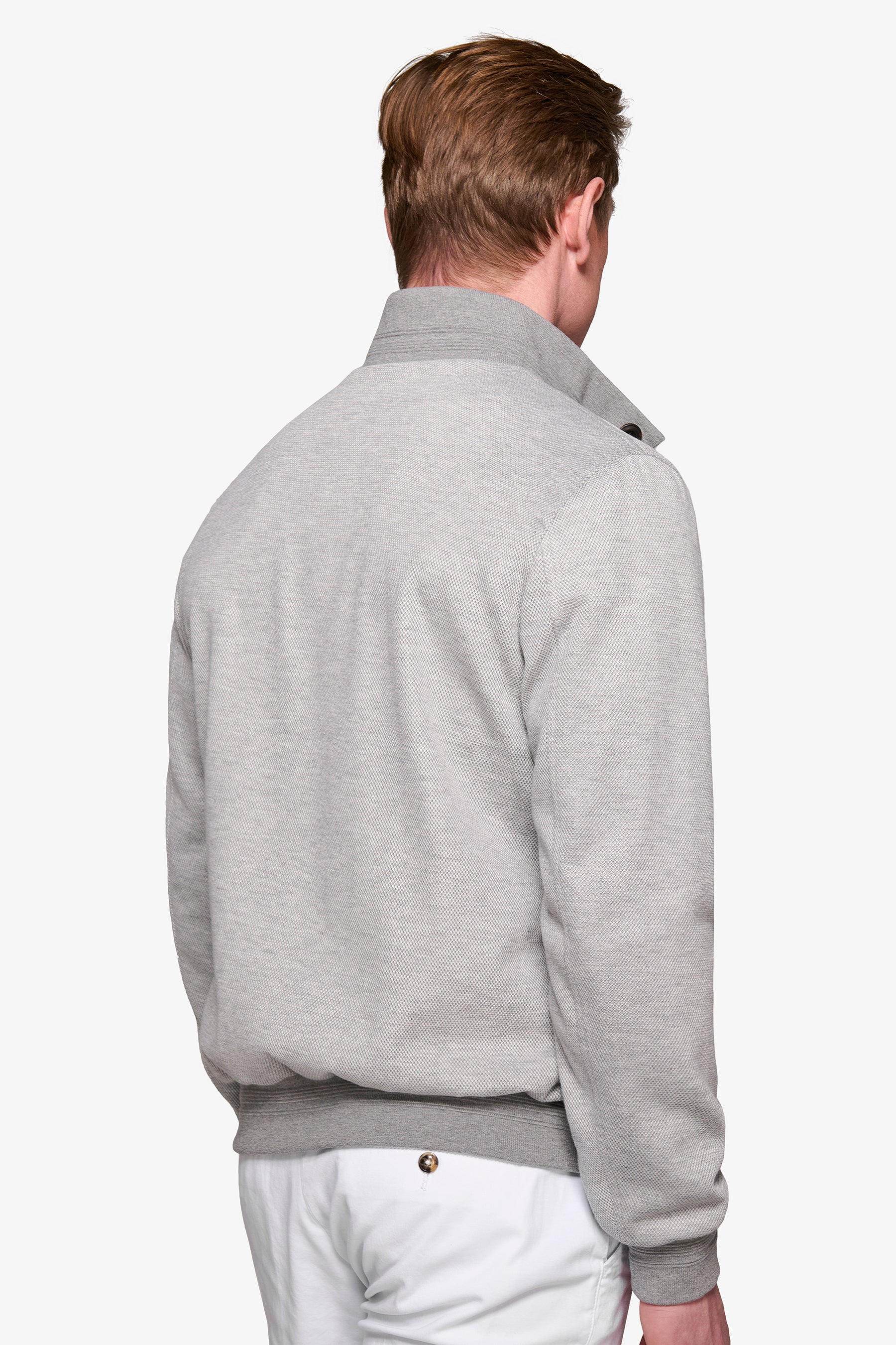 Bomber "Break" grigio melange-Dan John