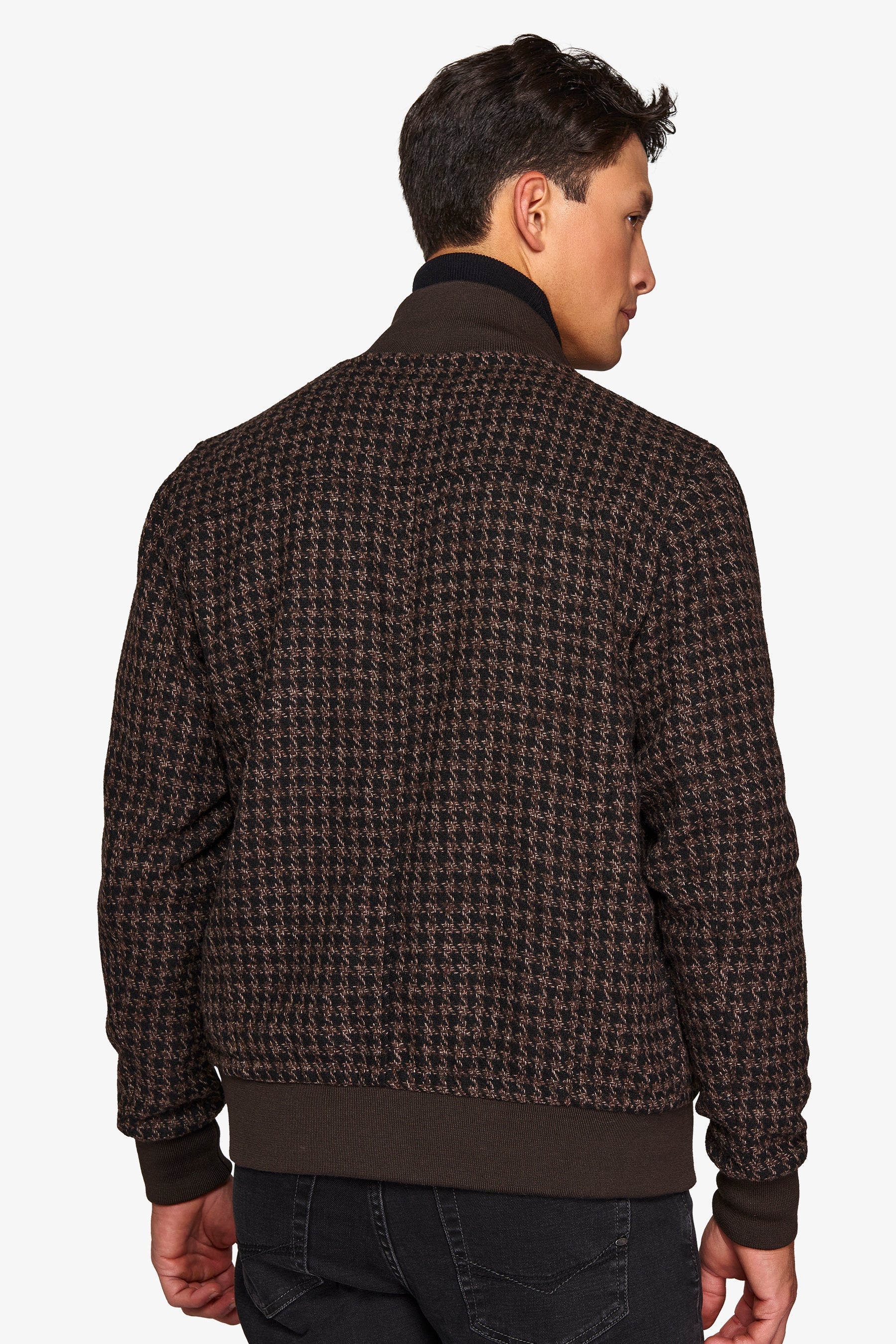 Bomber pied de poule marrone-Dan John