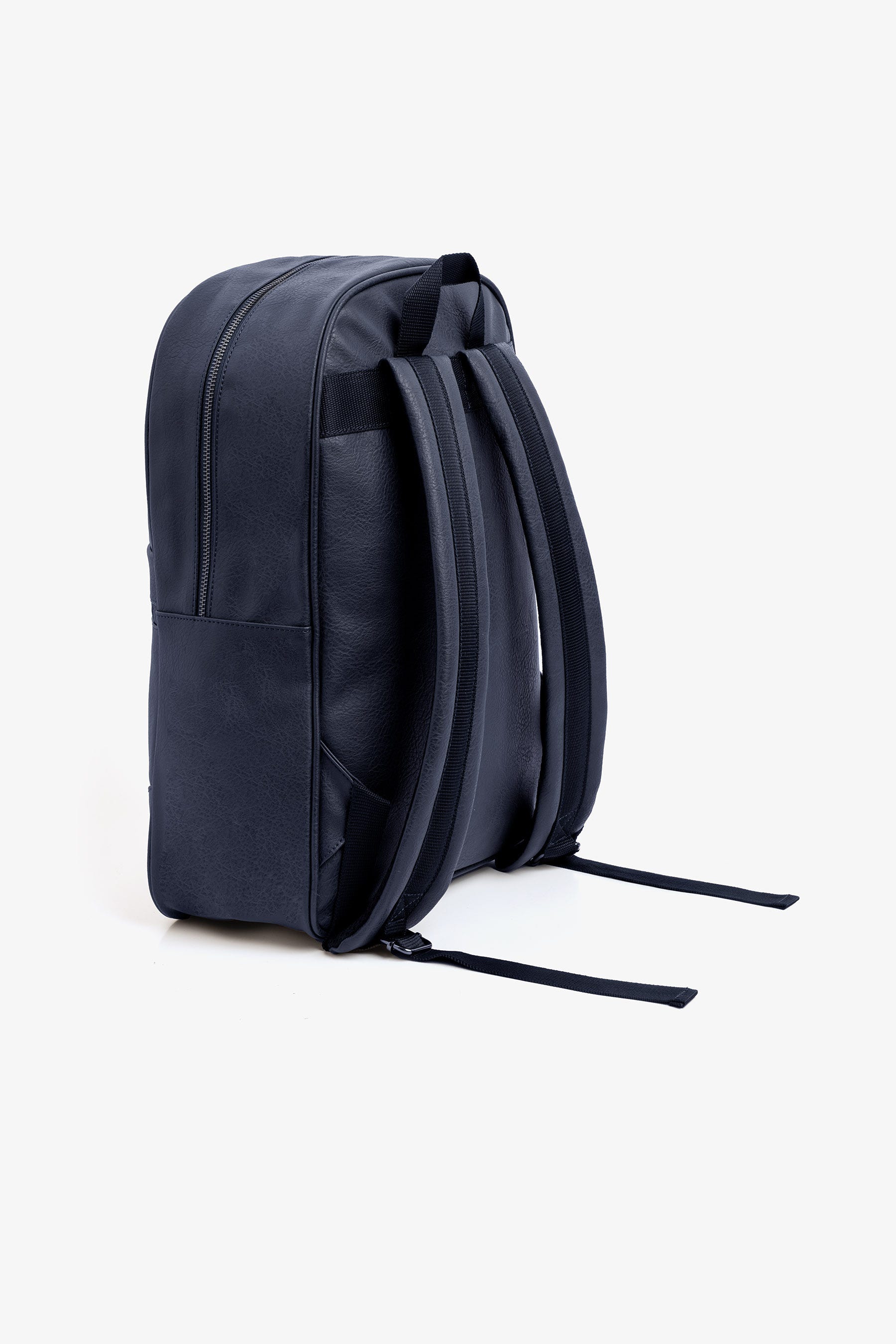 Blauer Rucksack aus Öko-Leder