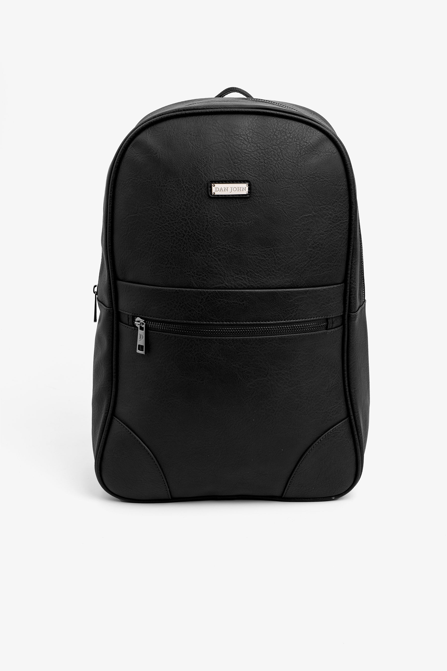 Schwarzer Rucksack aus Öko-Leder