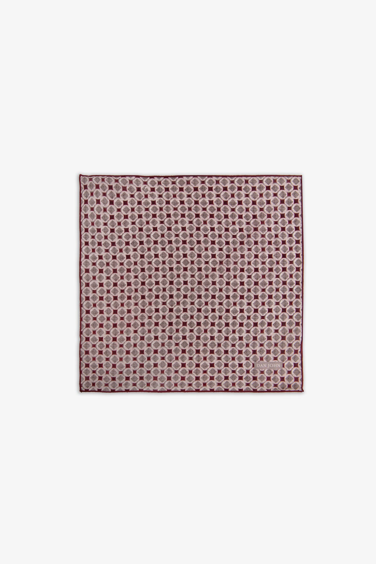 Pochette disegno geometrico bordeaux