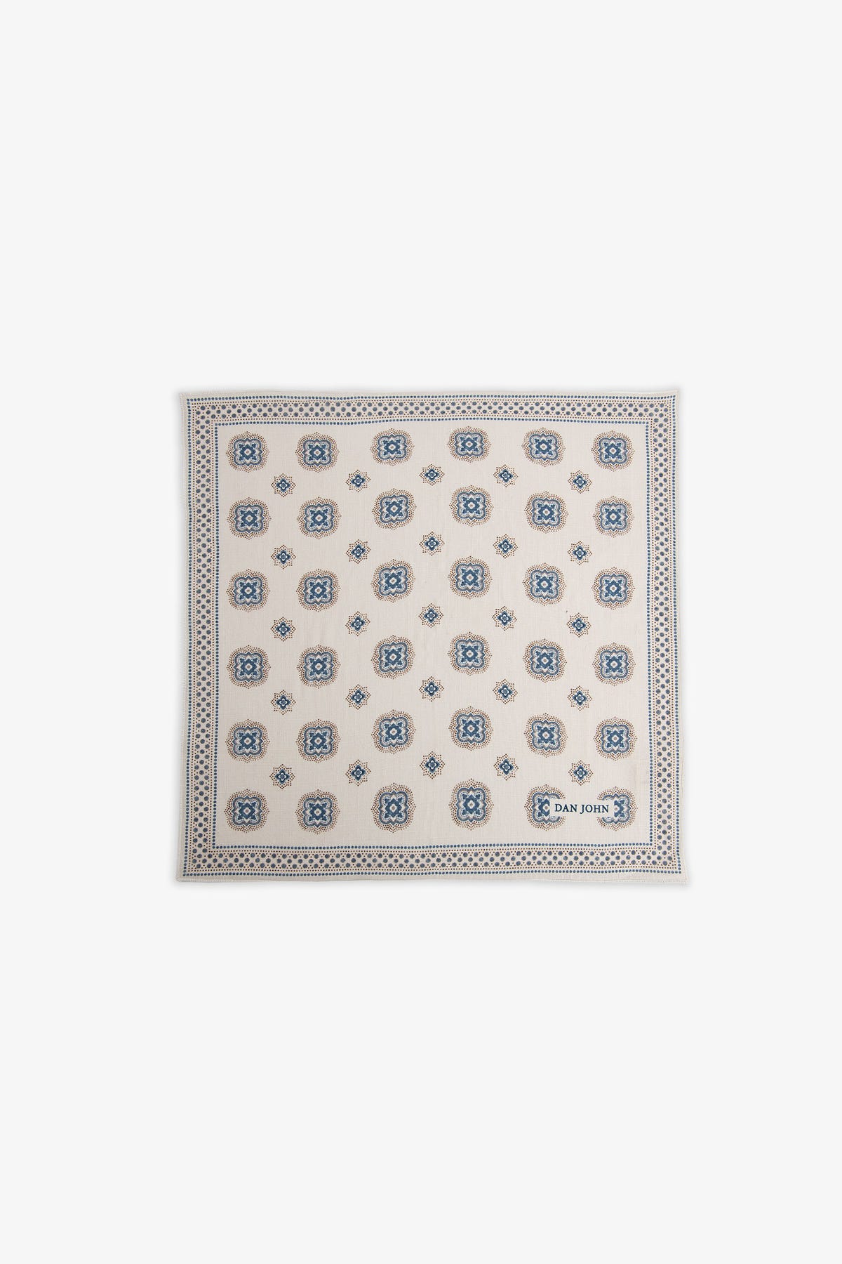 Pochette disegno geometrico panna