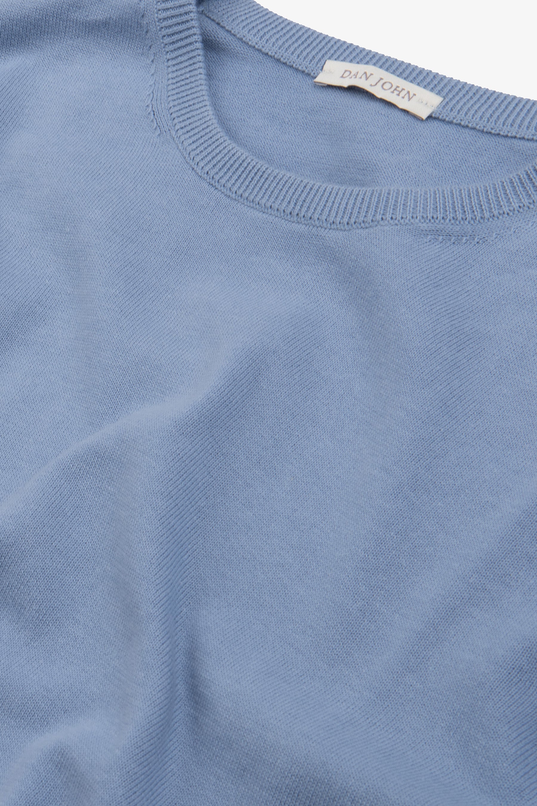 Basic-Pullover mit Rundhalsausschnitt in Hellblau