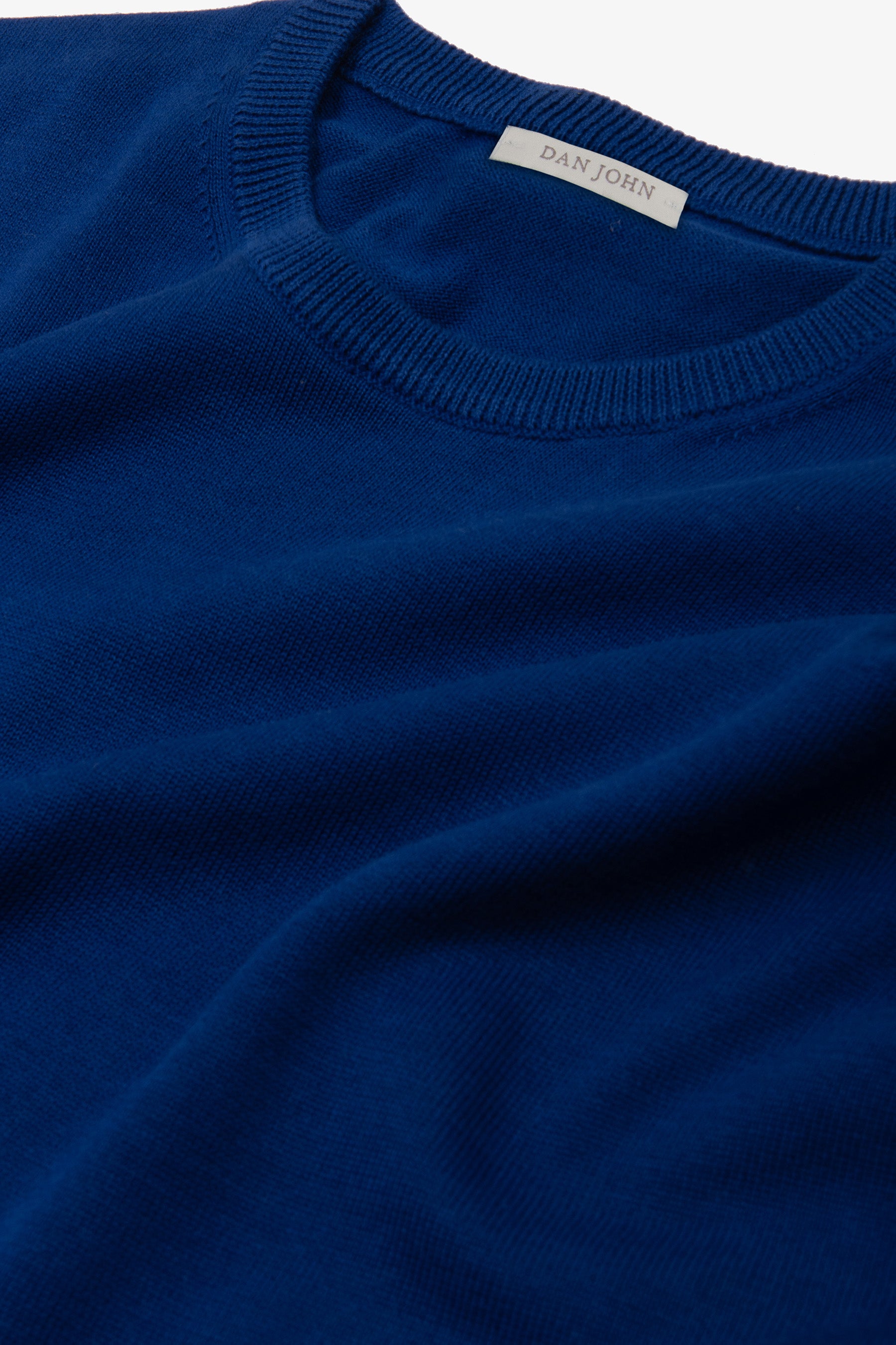 Basic-Pullover mit Rundhalsausschnitt in Royal-Blau