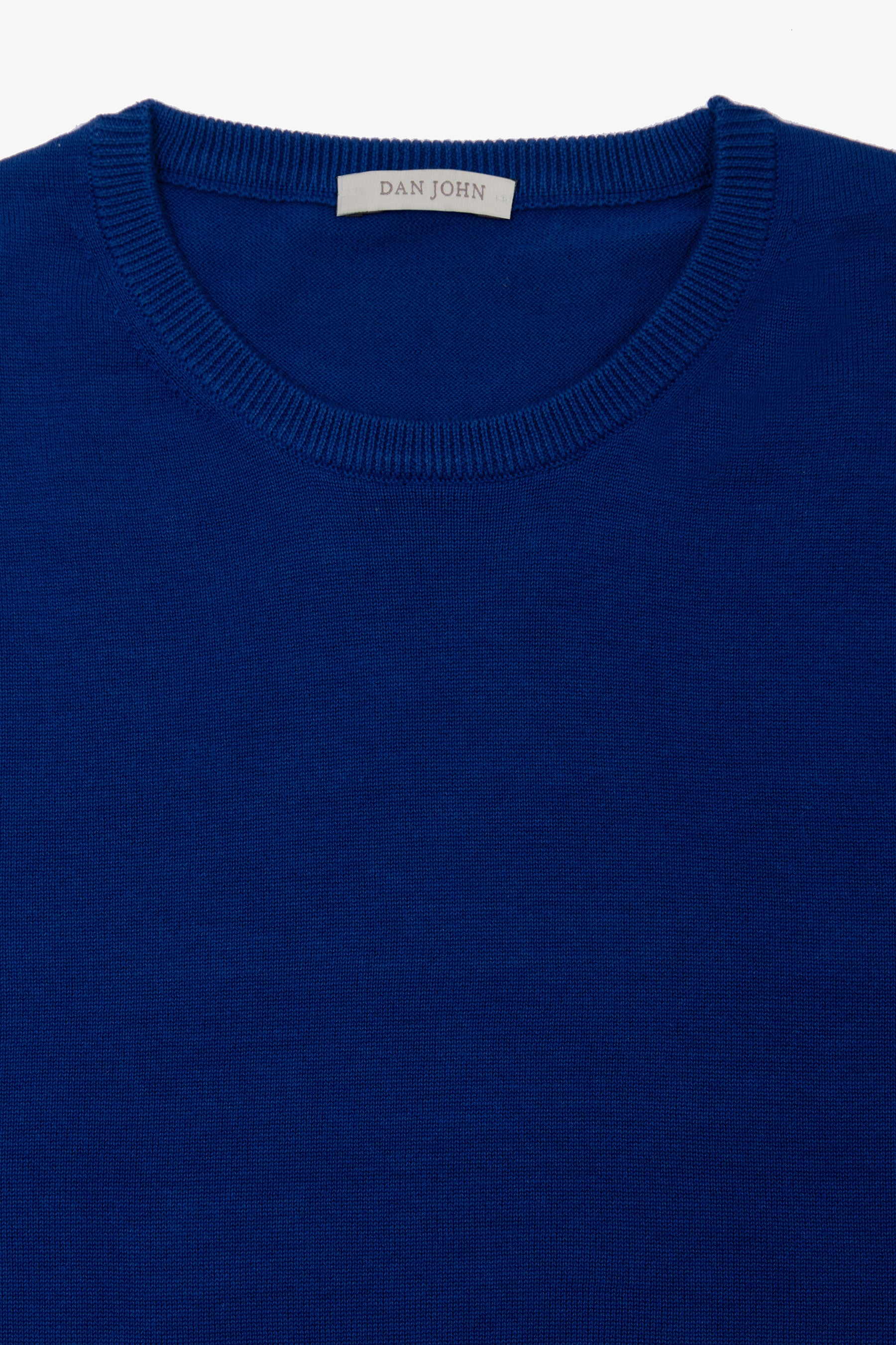 Royal blue cotton crewneck sweater