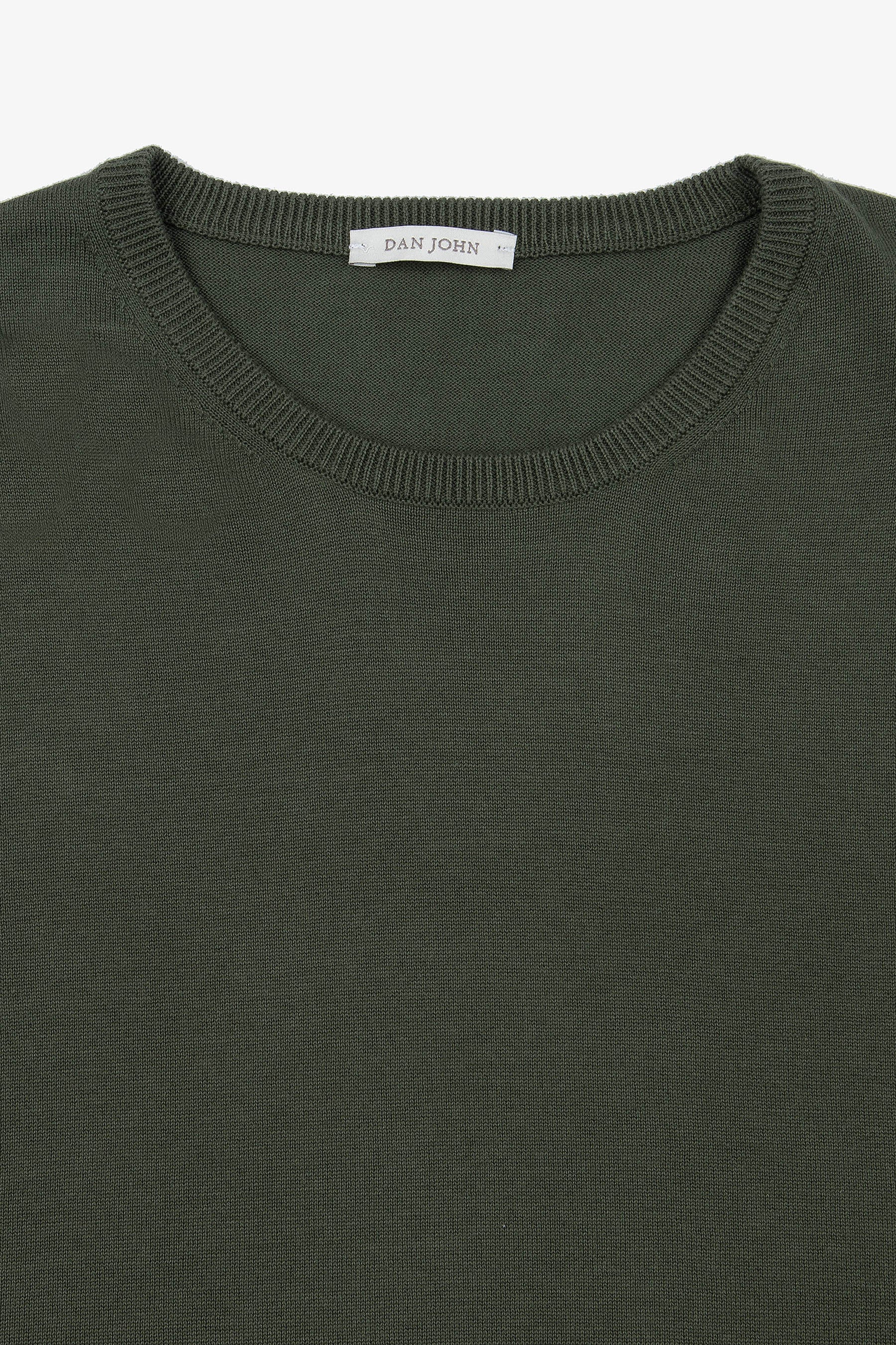 Green crewneck sweater