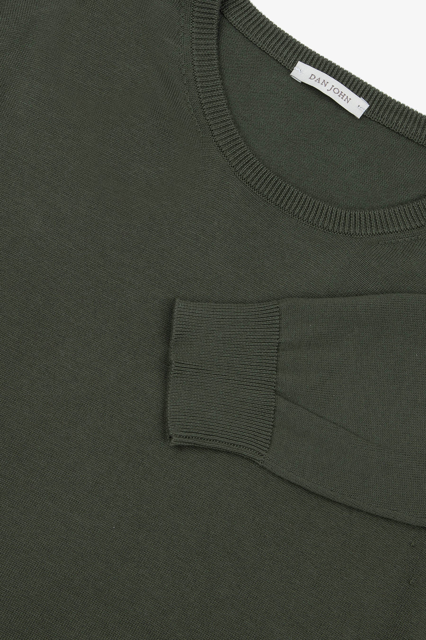 Green crewneck sweater