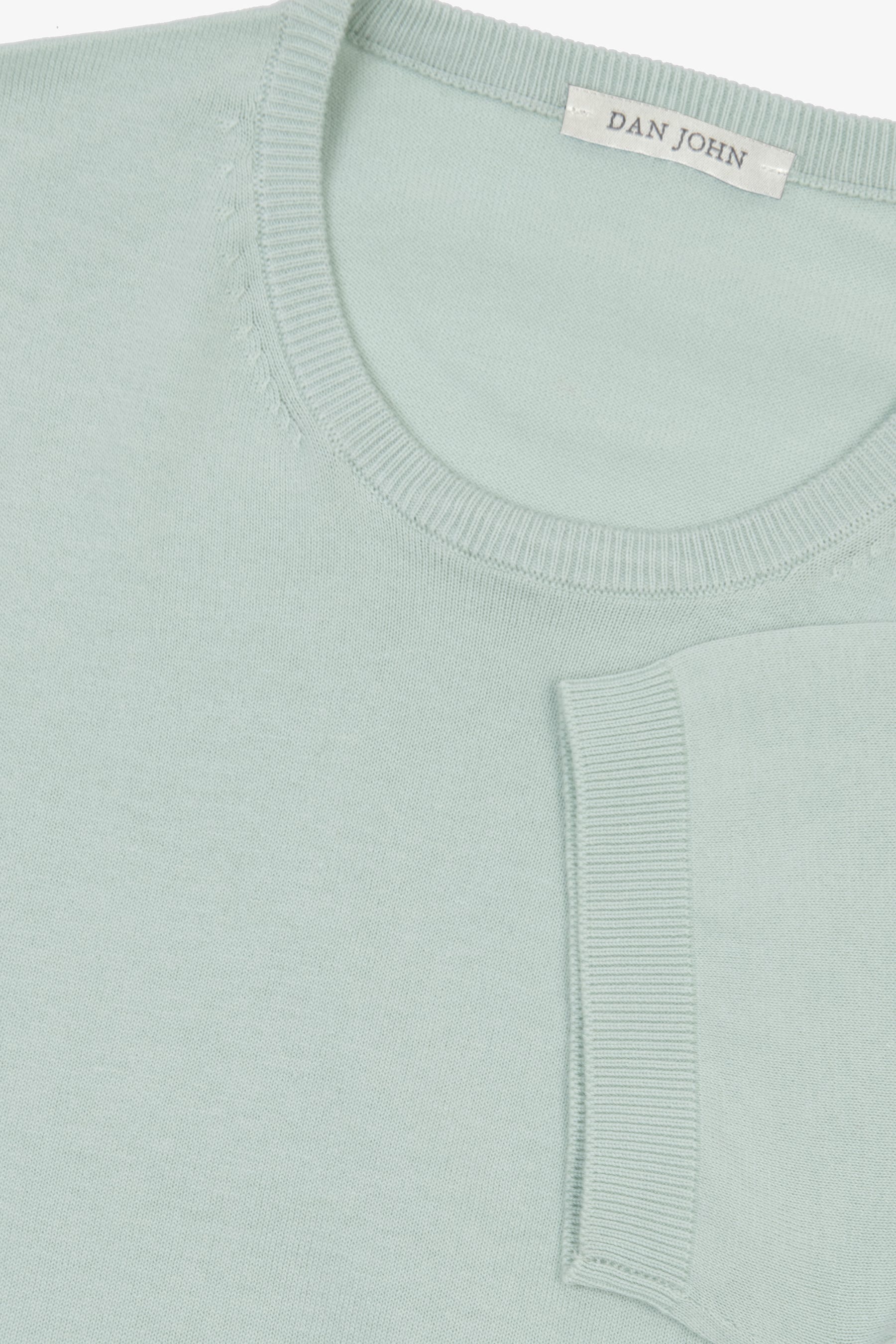 T-shirt in maglia salvia-Dan John