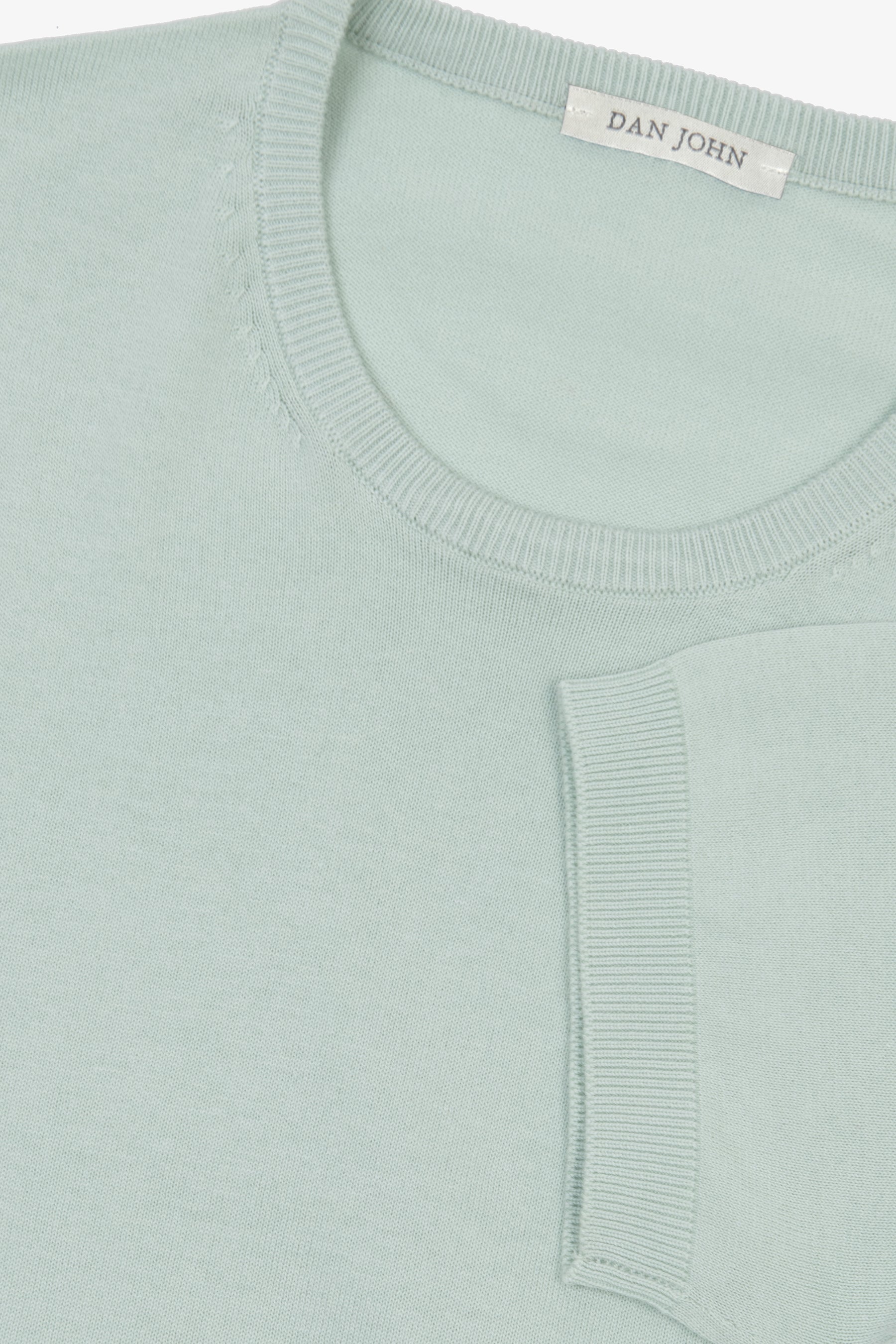 T-shirt in maglia salvia-Dan John