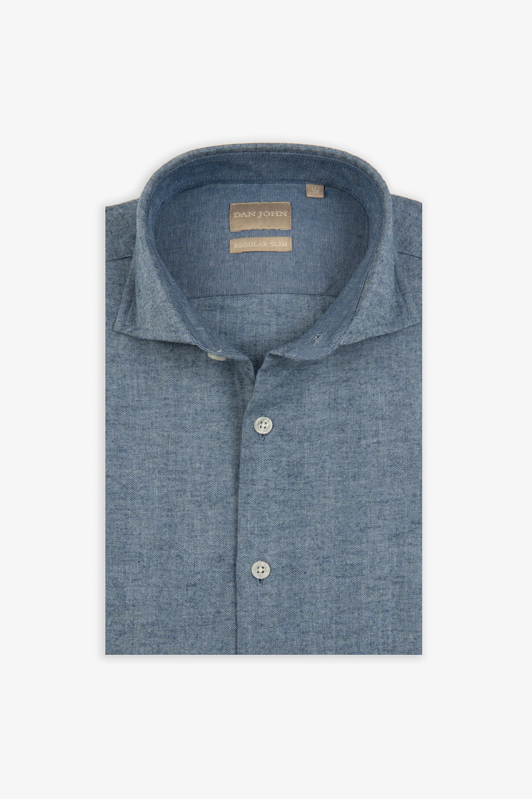 Camicia flanella celeste-Dan John