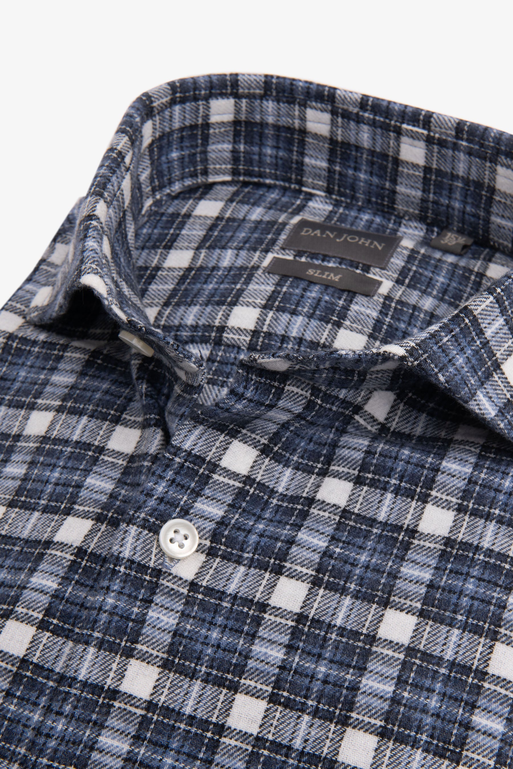Camicia in flanella check slim avion-Dan John