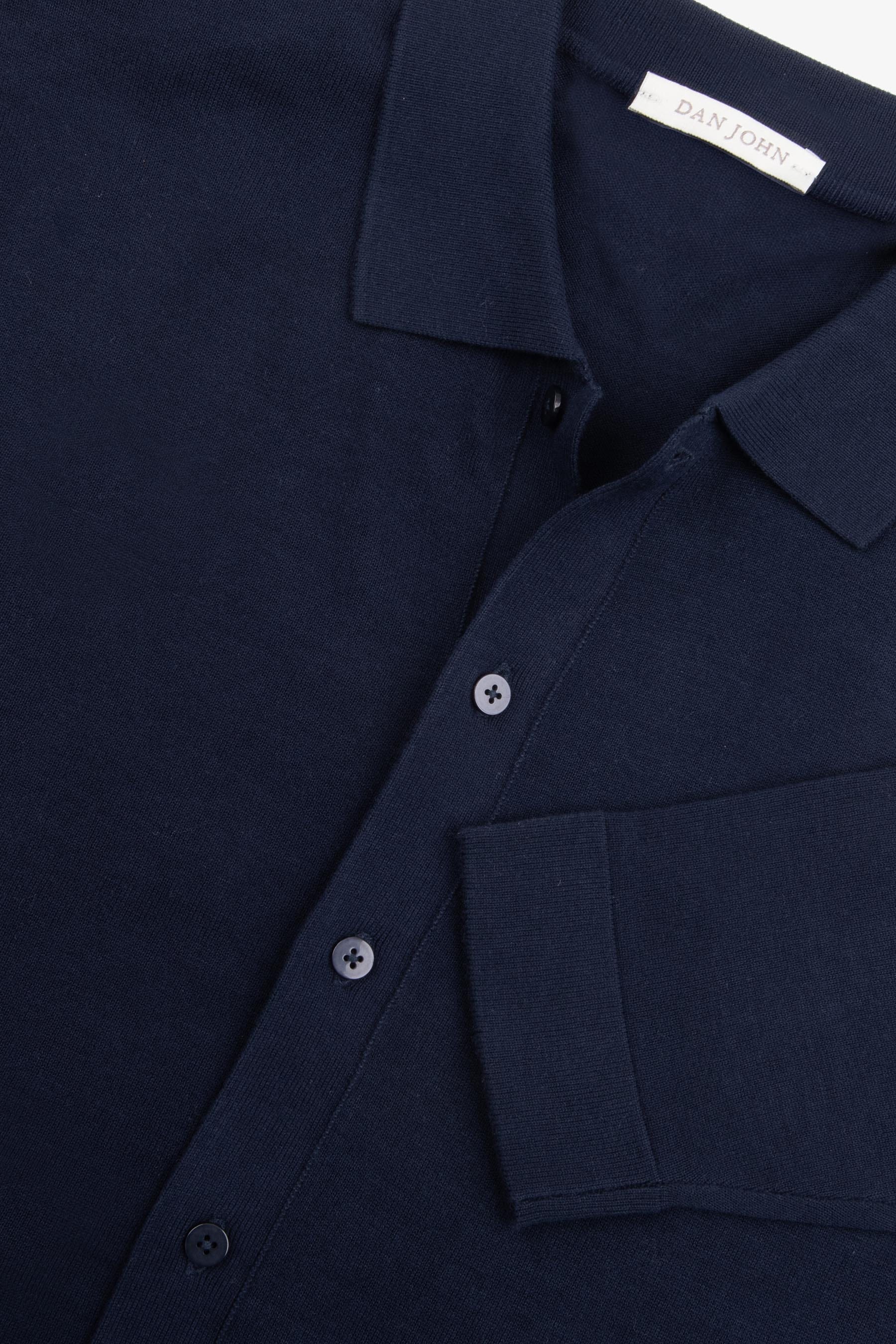 Camicia in maglia navy-Dan John