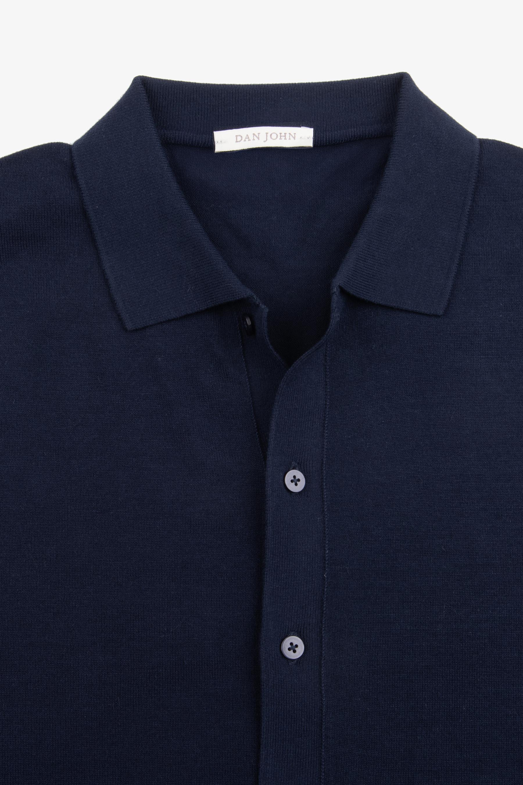 Camicia in maglia navy-Dan John