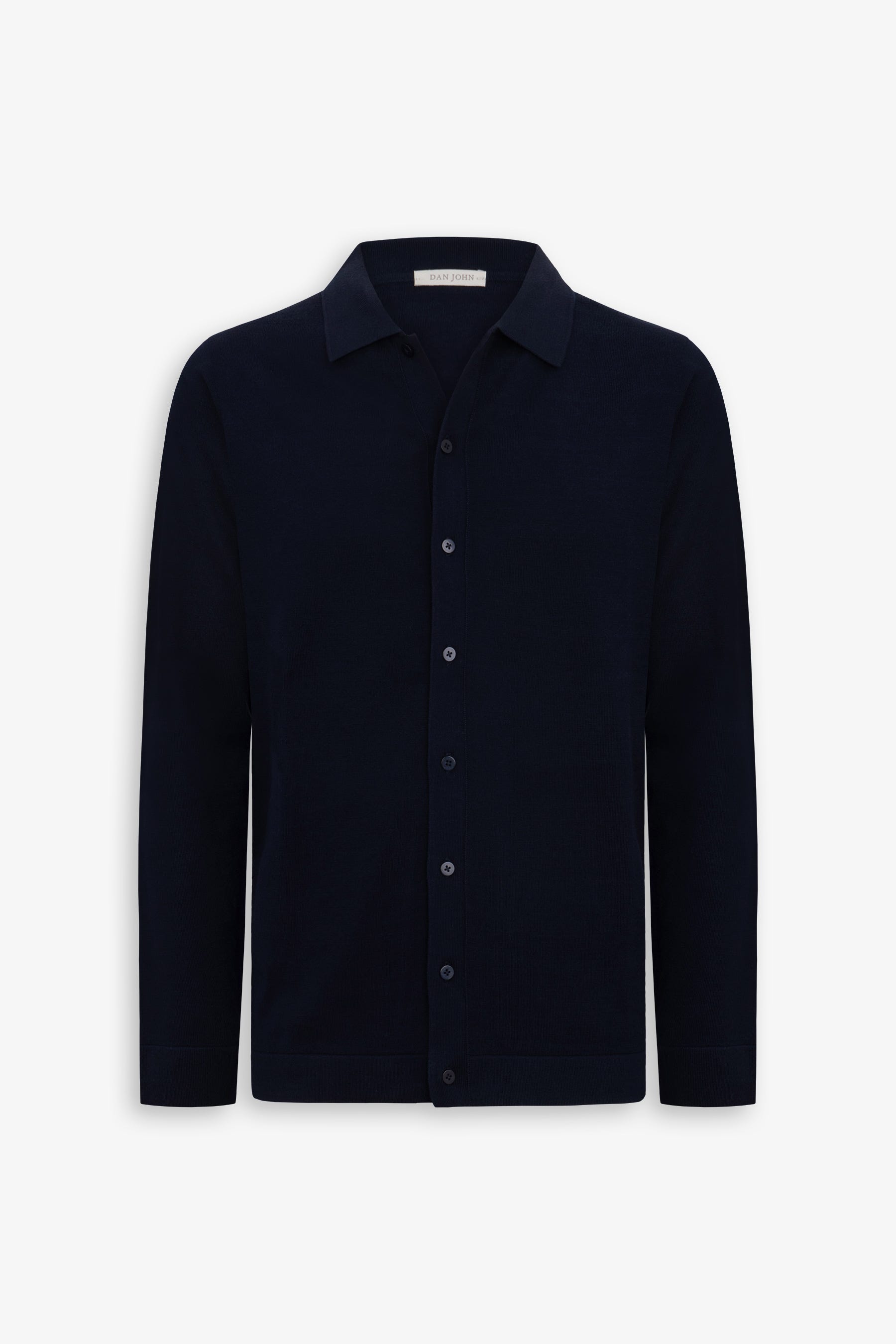 Camicia in maglia navy-Dan John