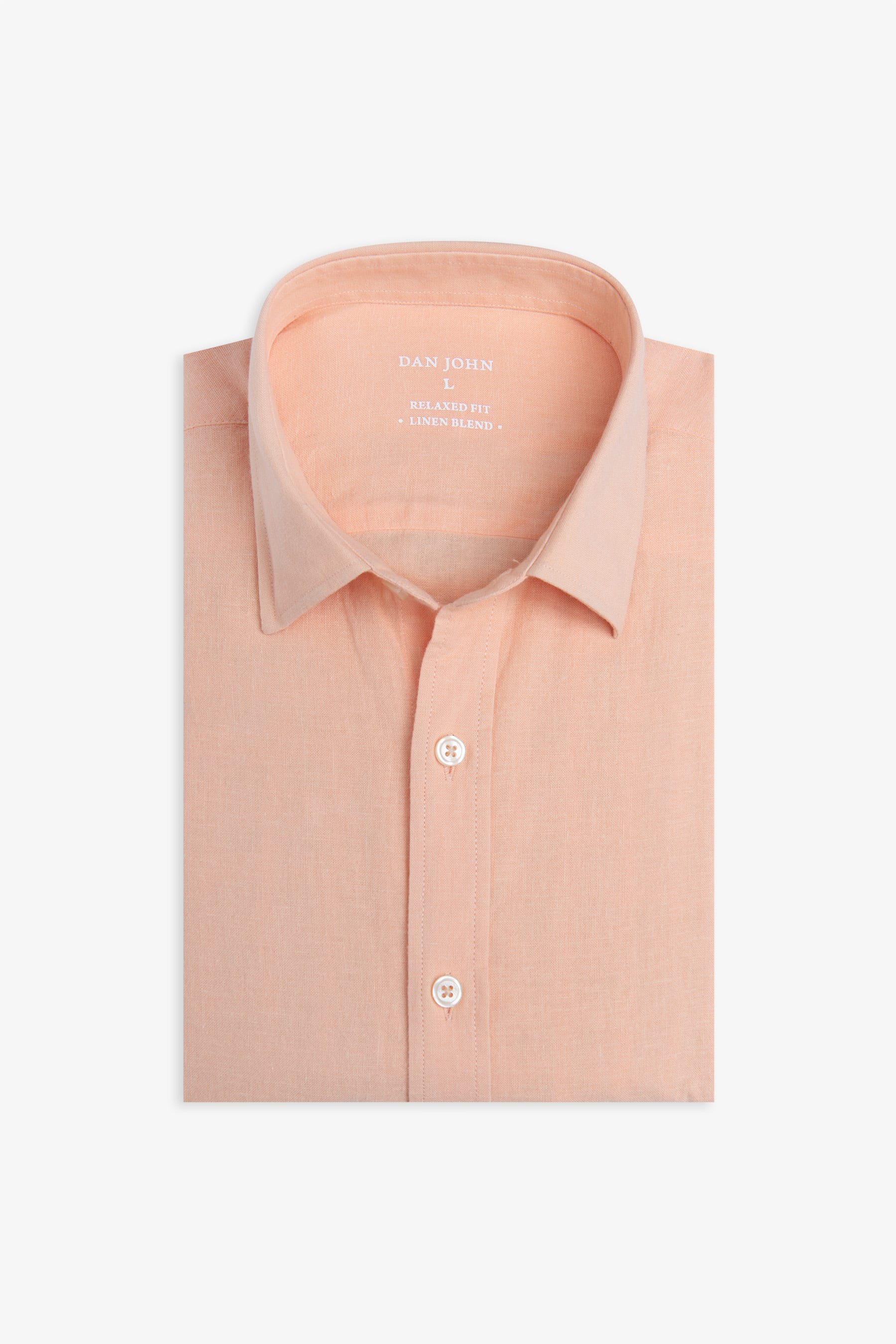 Camicia misto lino albicocca-Dan John